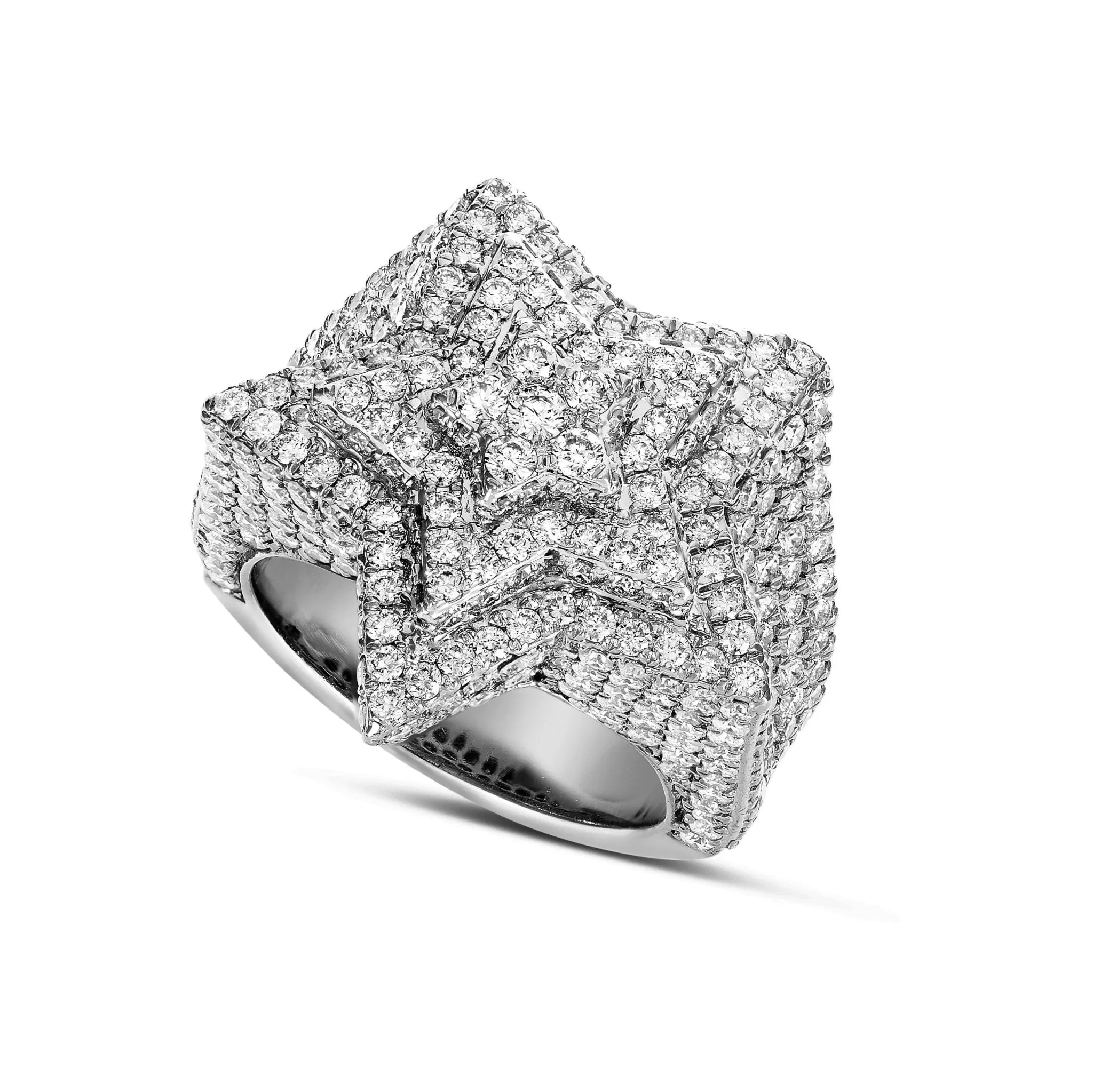 10K Gold 9.40ct Star Shaped Diamond Ring