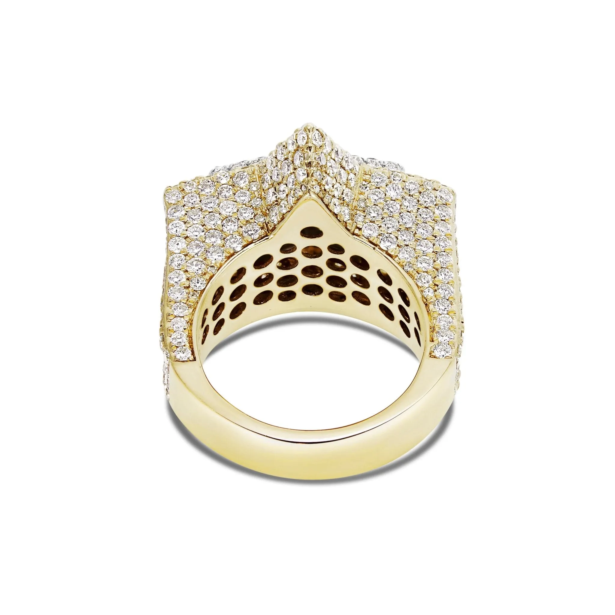 10K Gold 9.40ct Star Shaped Diamond Ring