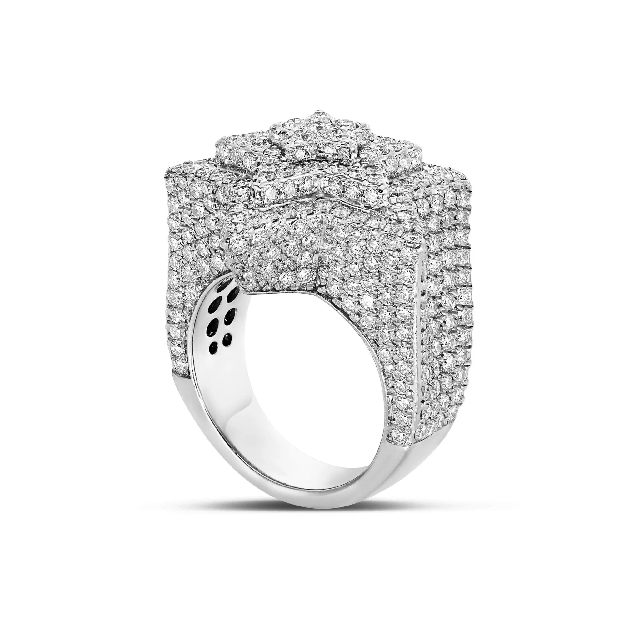 10K Gold 9.40ct Star Shaped Diamond Ring