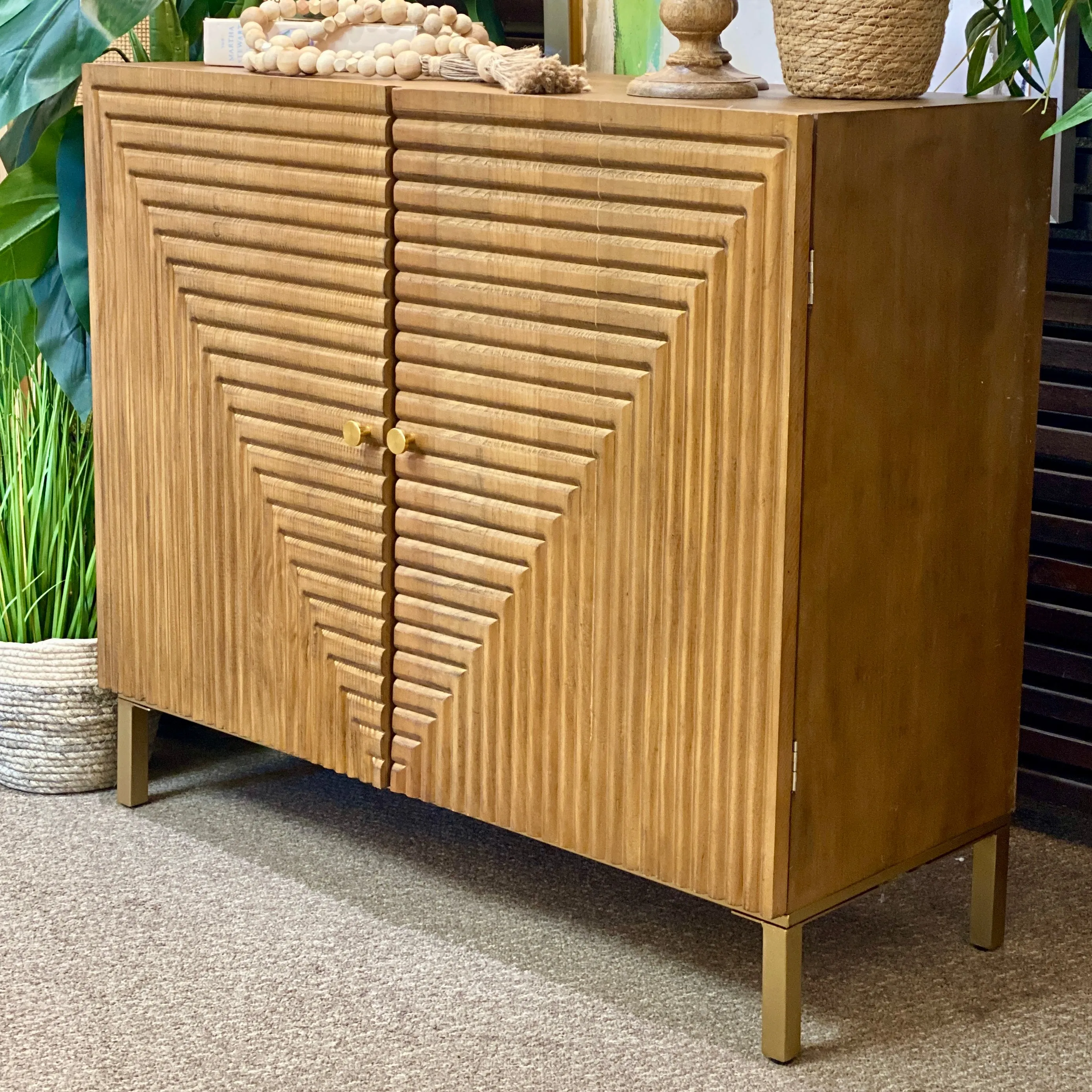 2DR Carved Cabinet