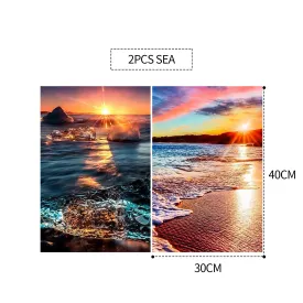 2PCS 5D Diamond Painting Kits | Diamond Glue Art Kit | Paint for Adults Kids | DIY Gift | 40x30cm