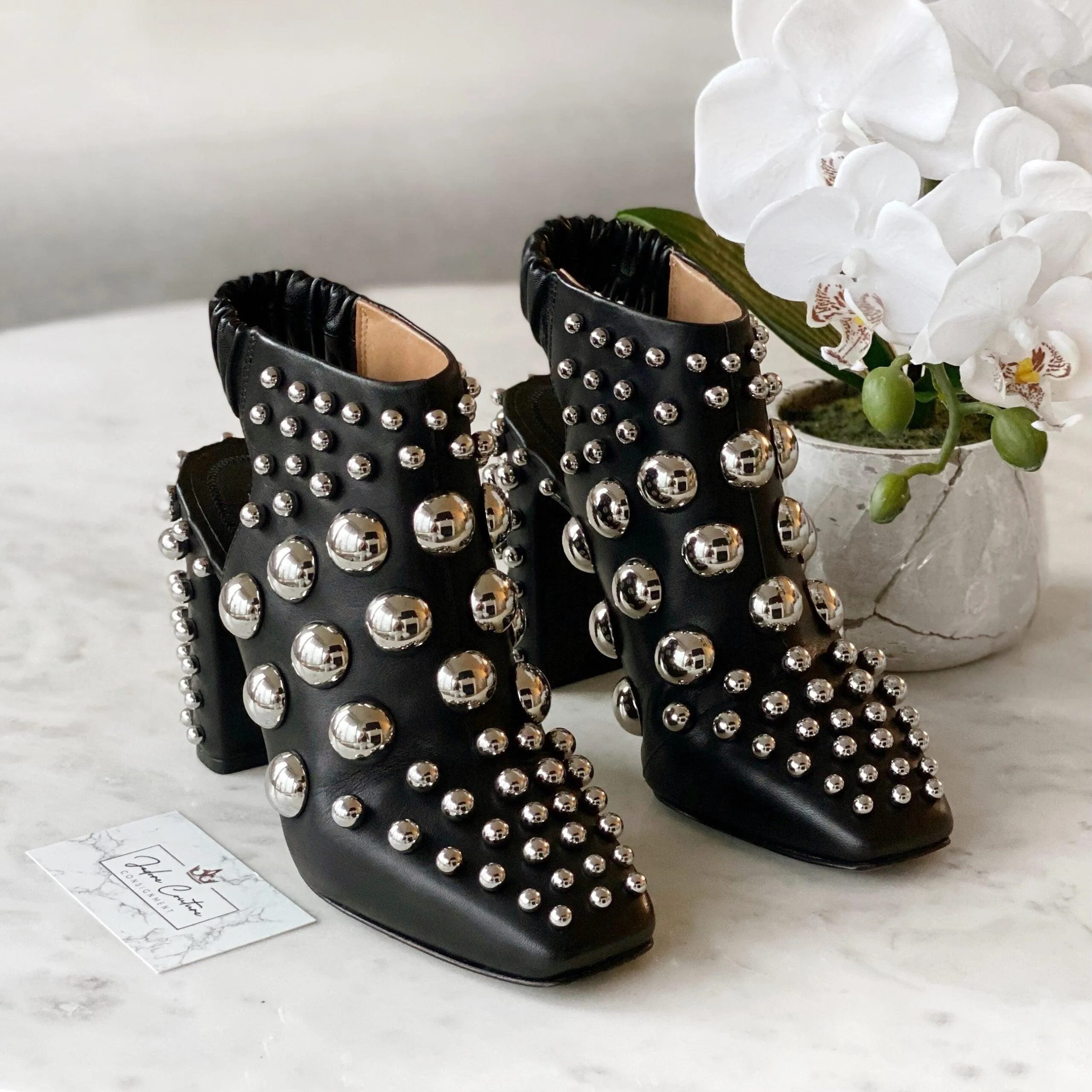 Alexander Wang Black Ellery Studded Boot 35