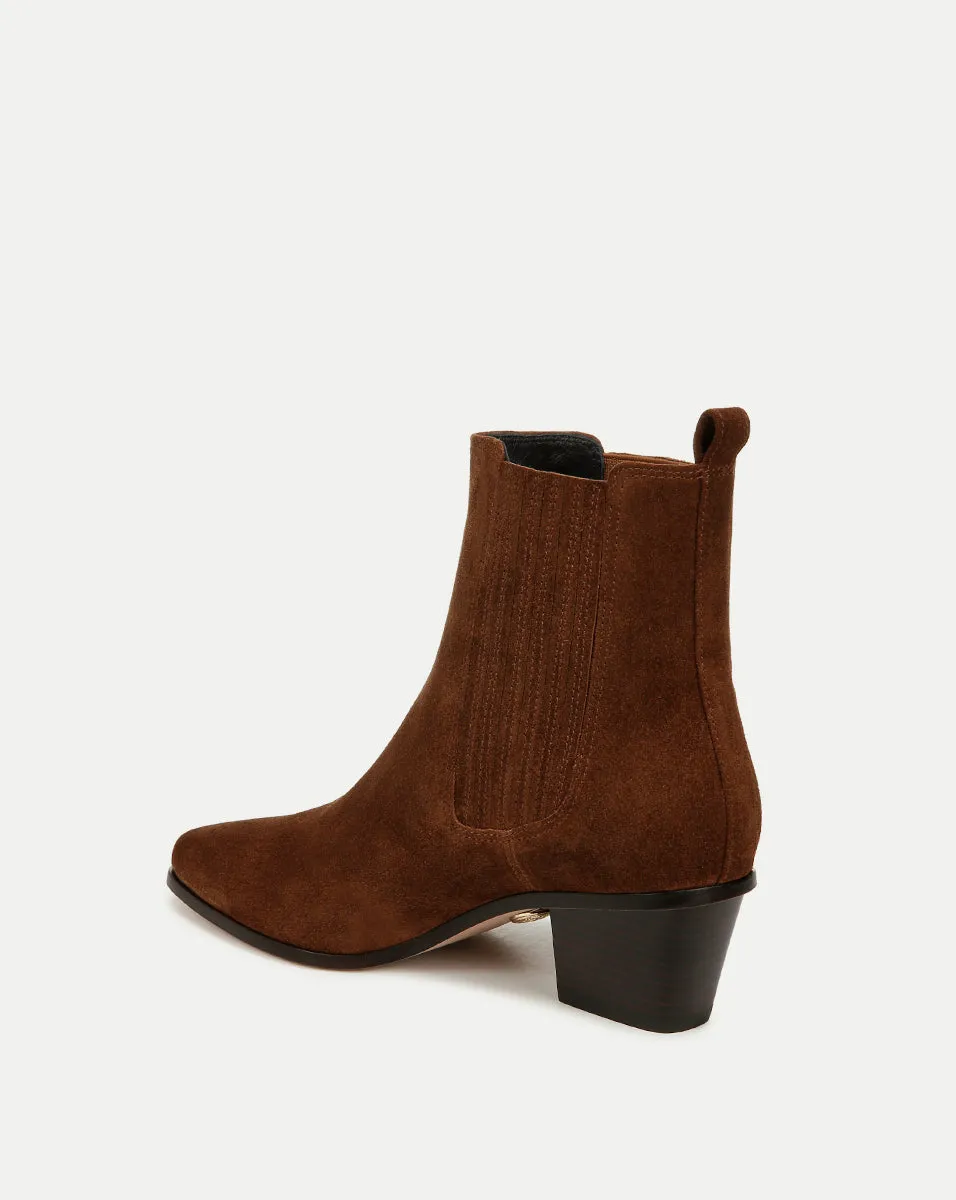 Premium Alina Suede Ankle Bootie for Women