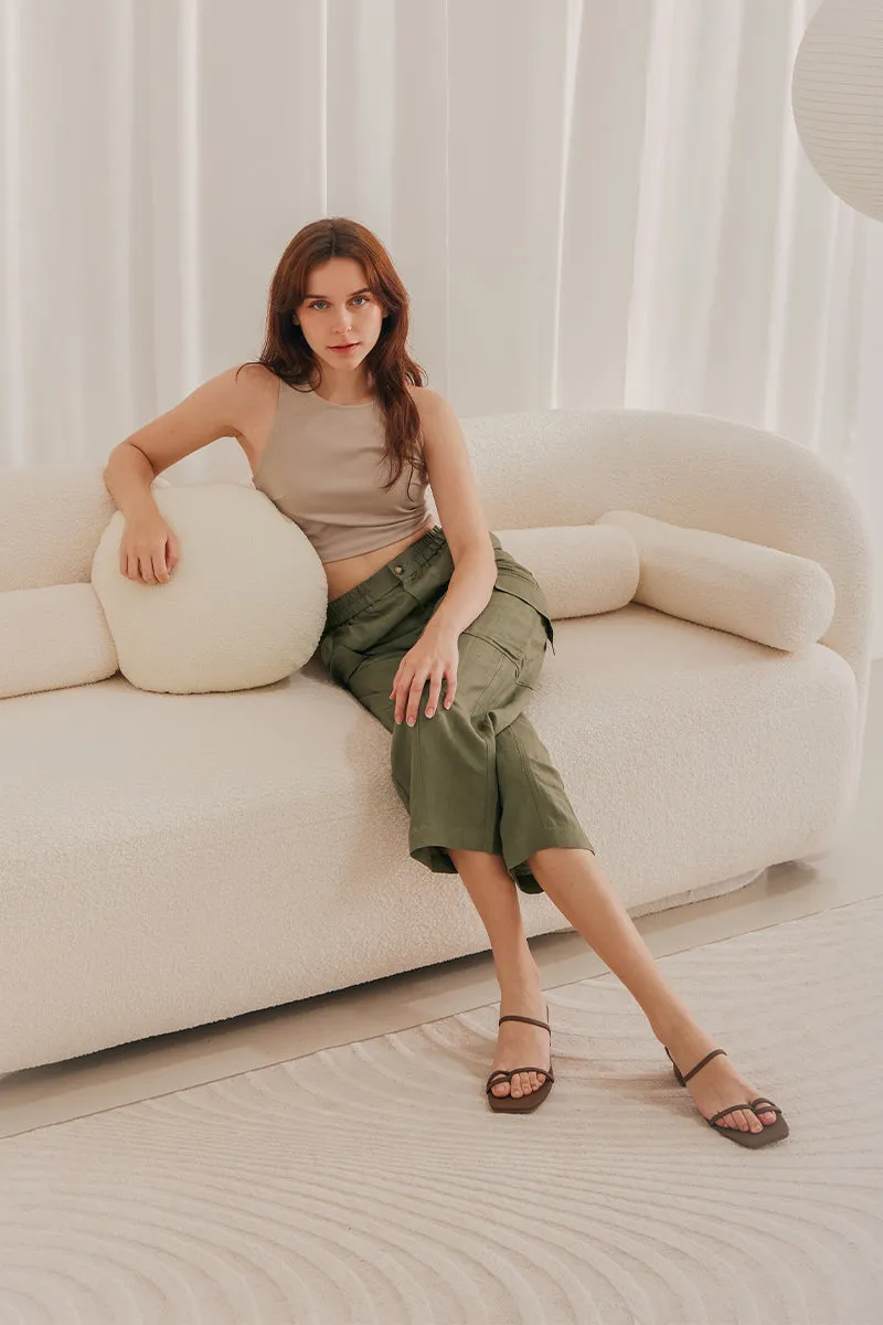Amber Strappy Heels in Umber