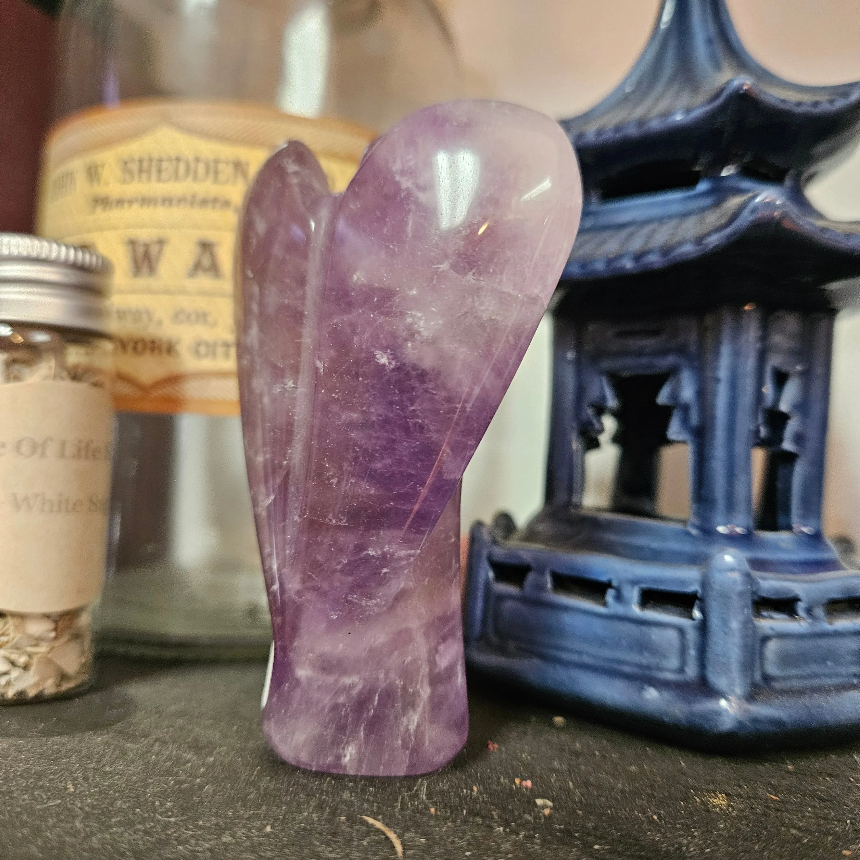 Amethyst Carved Angel