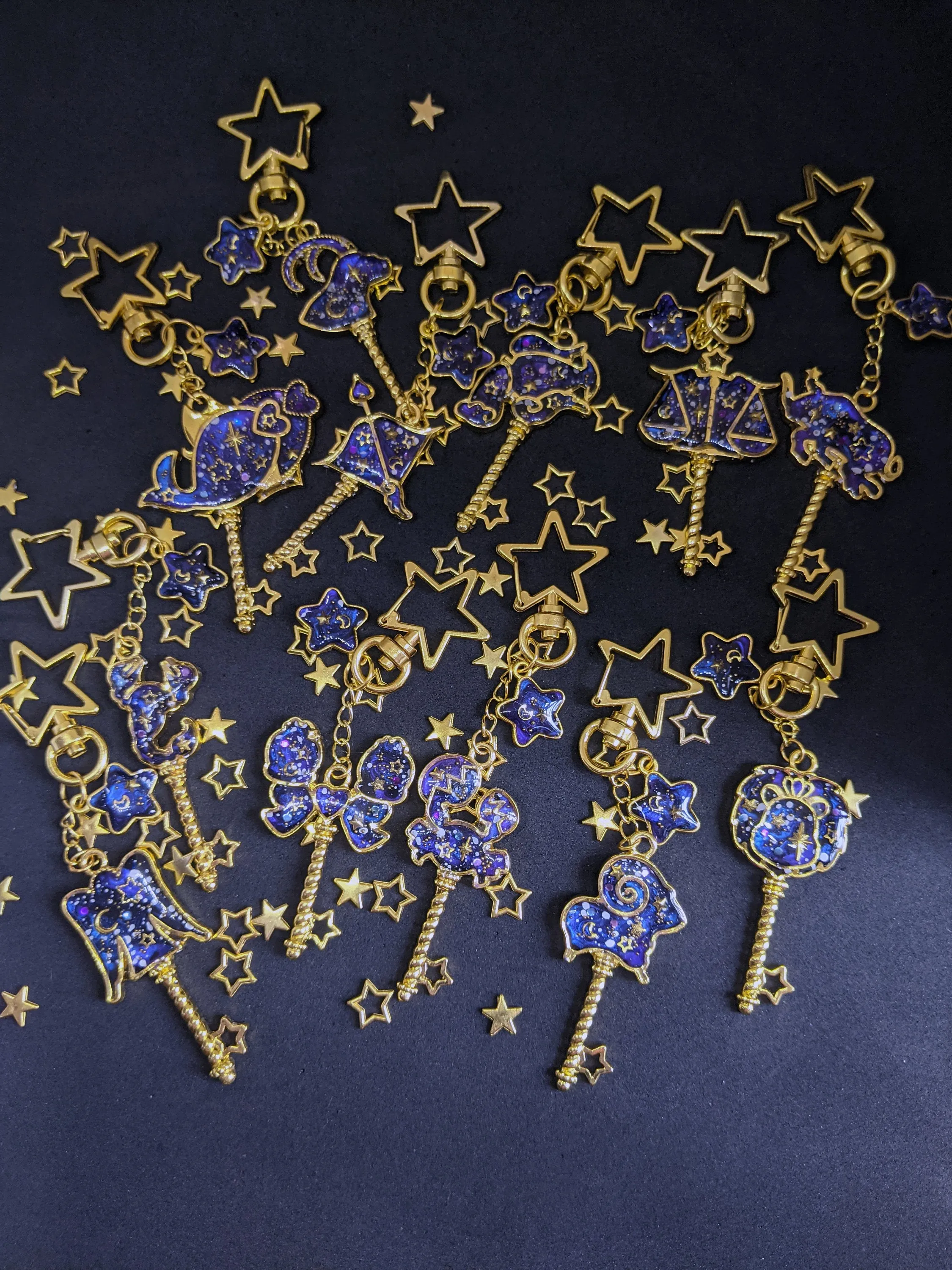 Aquarius: Celestial Zodiac Key Keychain