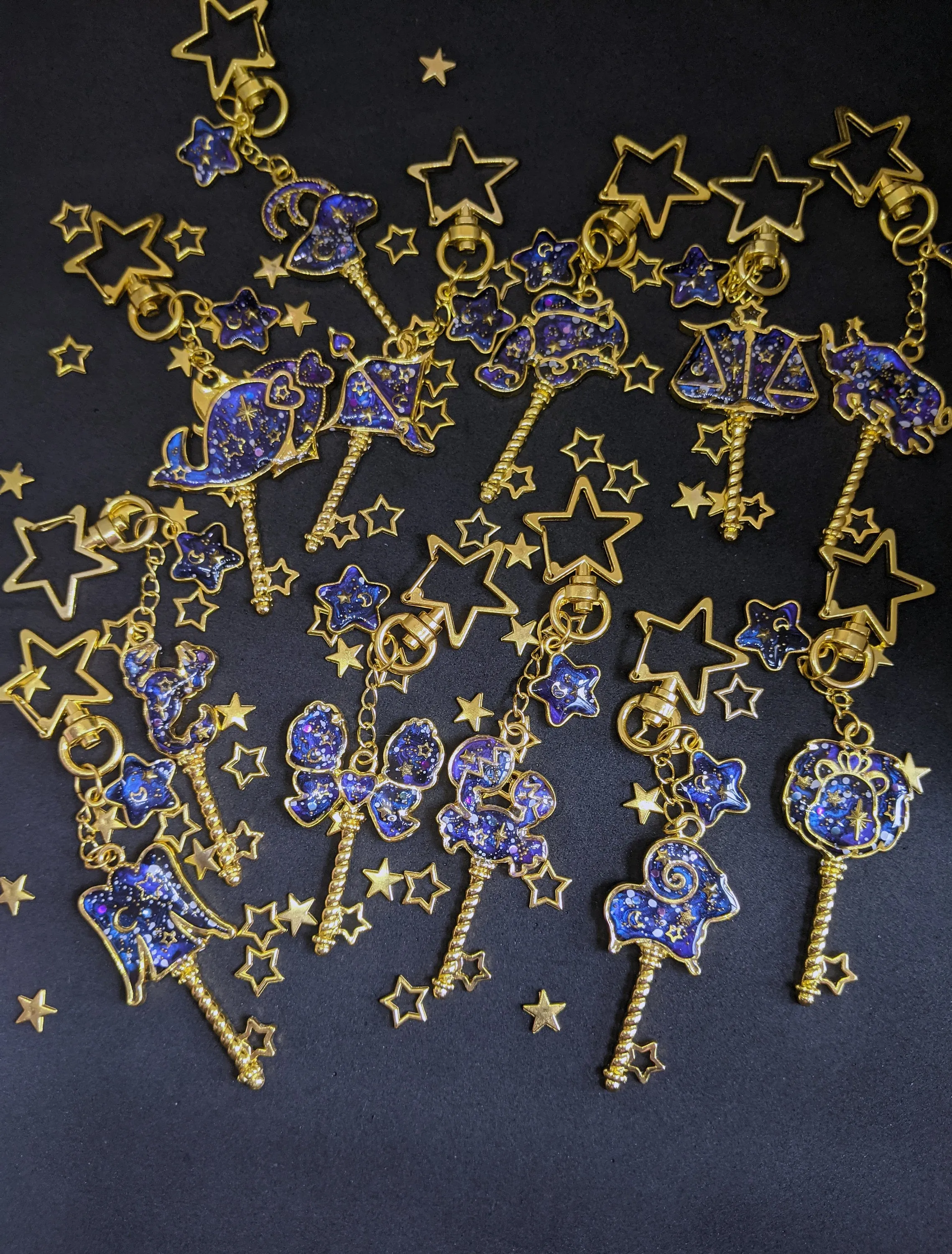 Aquarius: Celestial Zodiac Key Keychain