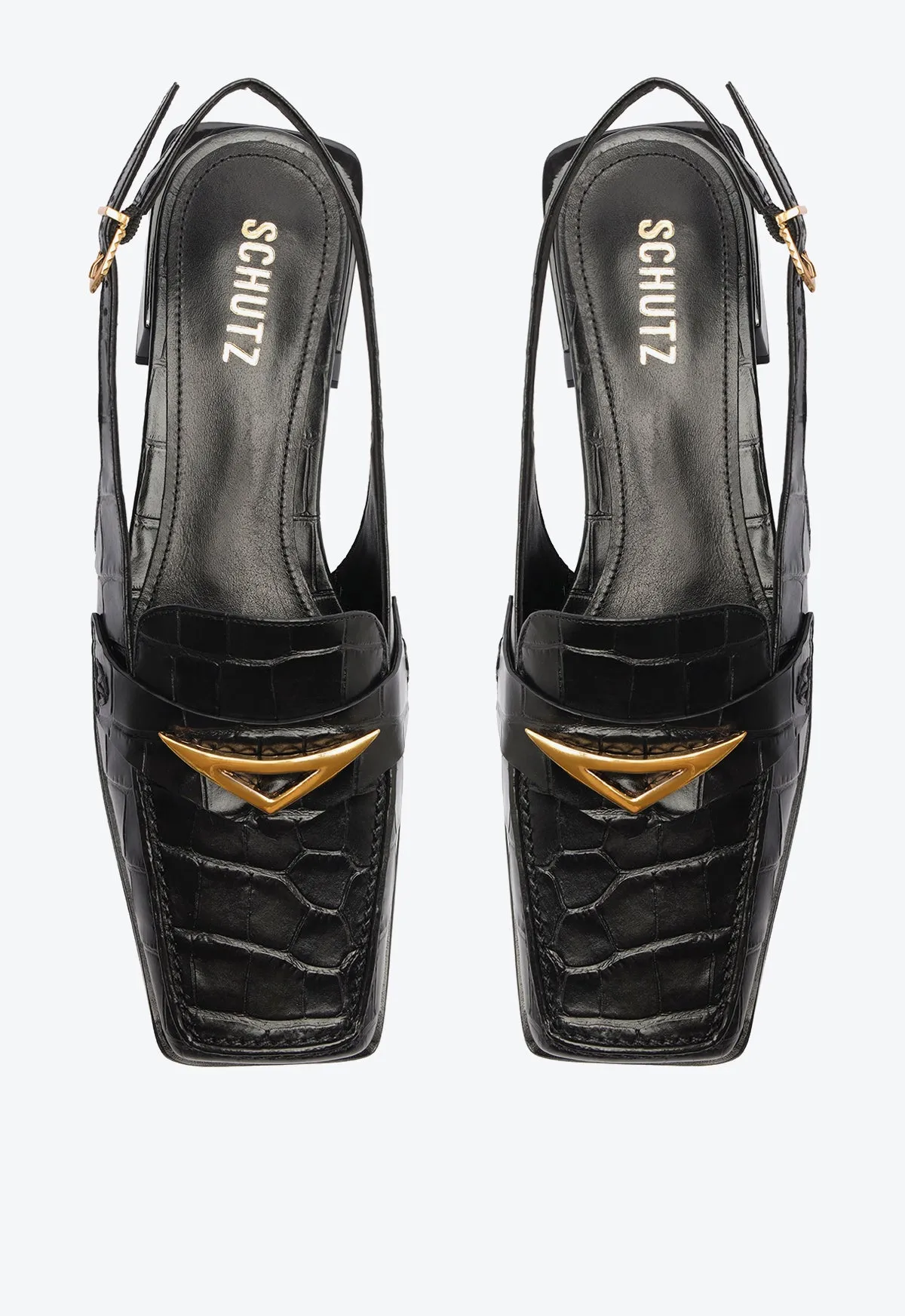Arizona Sling Block Leather Pump