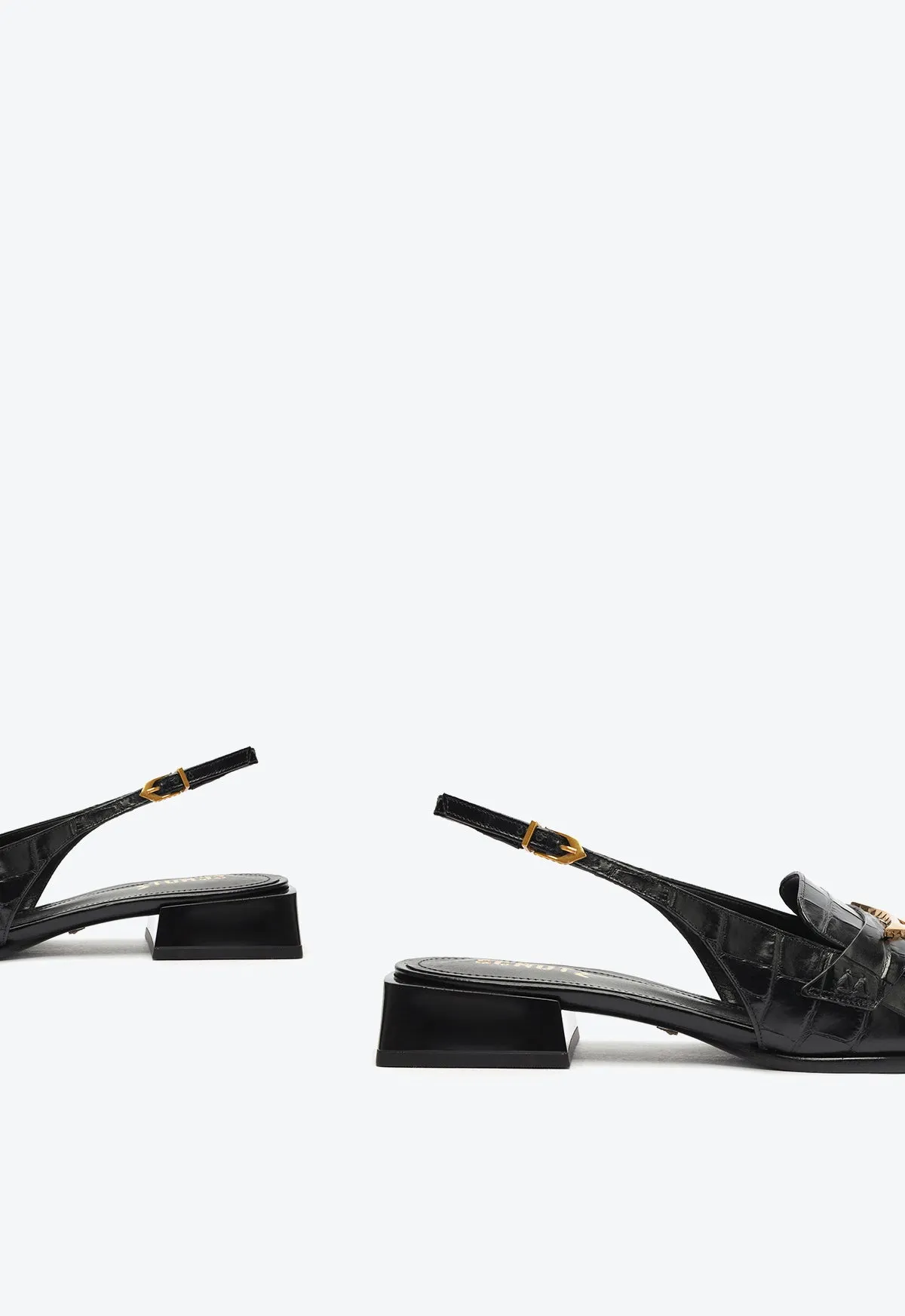 Arizona Sling Block Leather Pump
