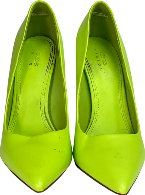 ASOS Lime Green Pointed Toe Stiletto Heels UK 4 EU 37 👠