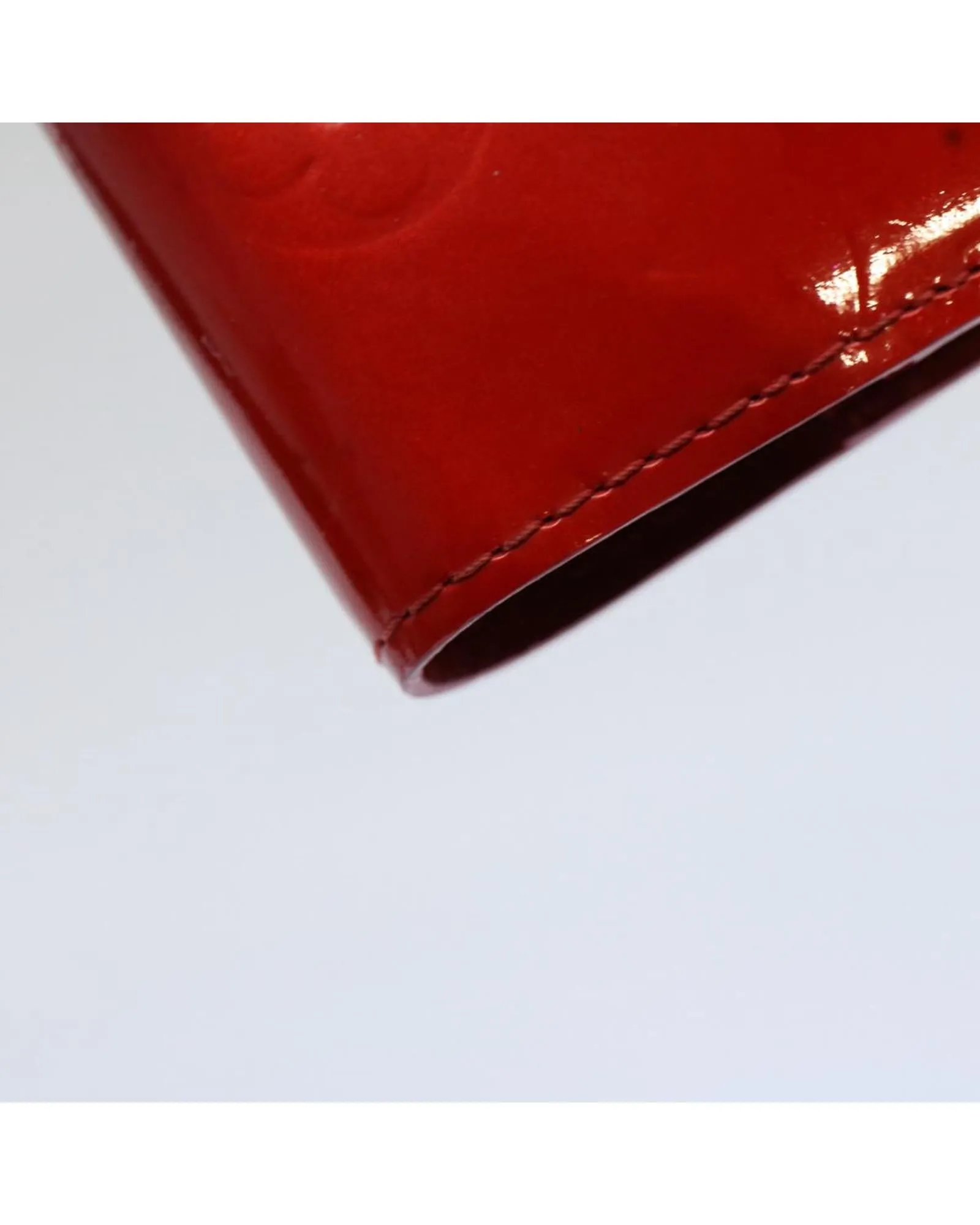 Authentic Louis Vuitton Monogram Vernis Agenda PM Day Planner Cover Red