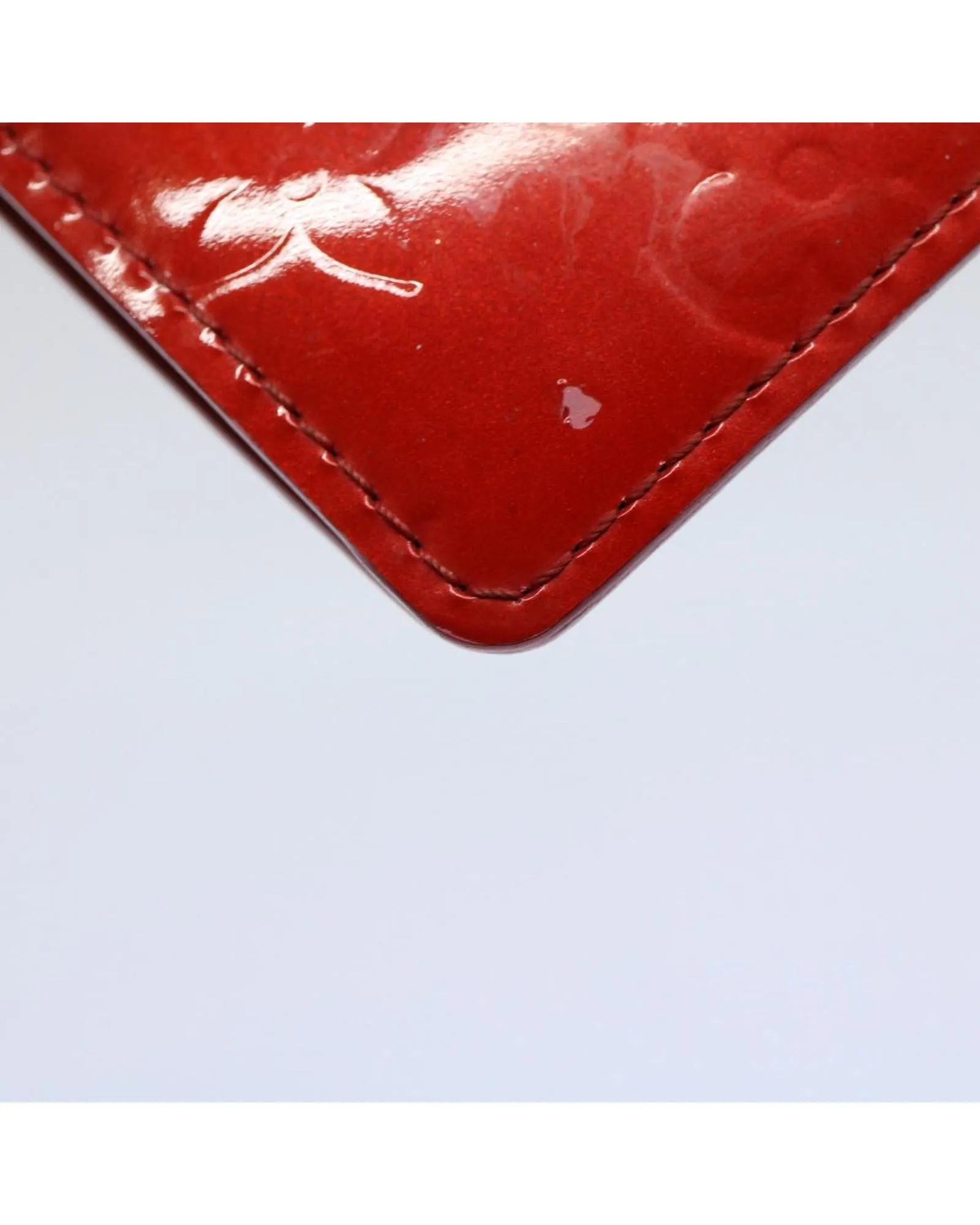 Authentic Louis Vuitton Monogram Vernis Agenda PM Day Planner Cover Red