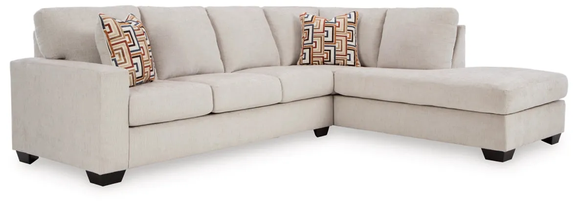 Aviemore 2-Piece Sectional with Chaise in Stone