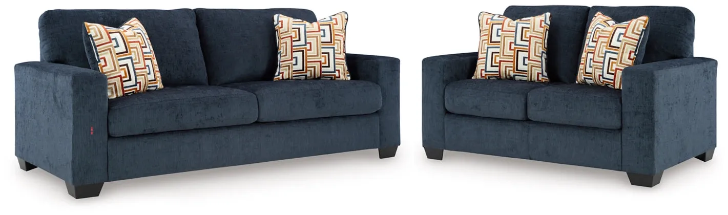 Aviemore Sofa and Loveseat in Ink