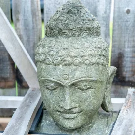 Balinese Hand-carved Stone Teaching Buddha - Large Detail