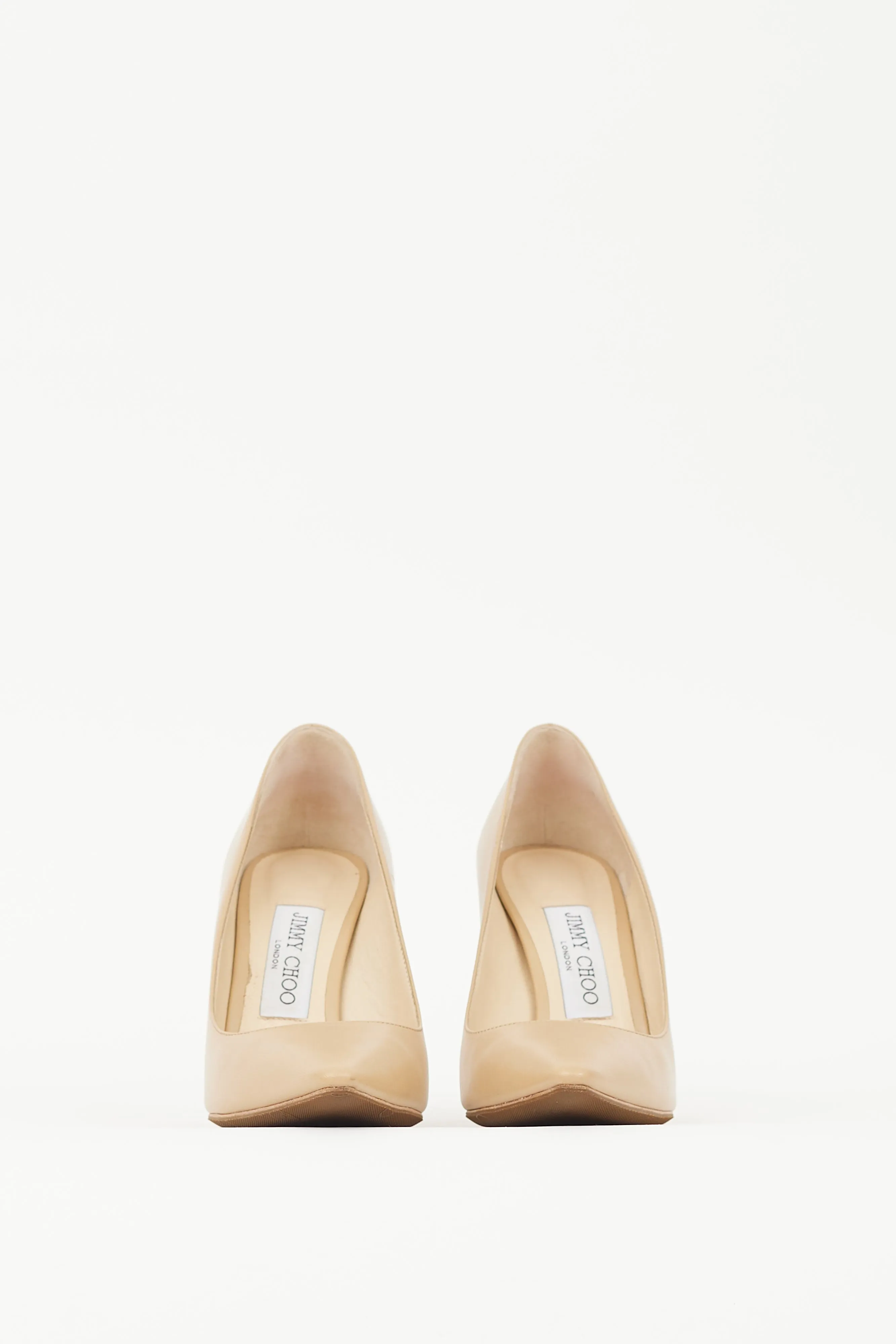 Beige Leather Romy Heel