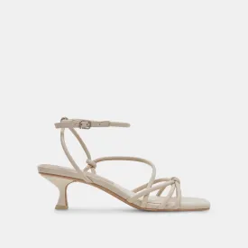 BEV WIDE HEELS IVORY LEATHER
