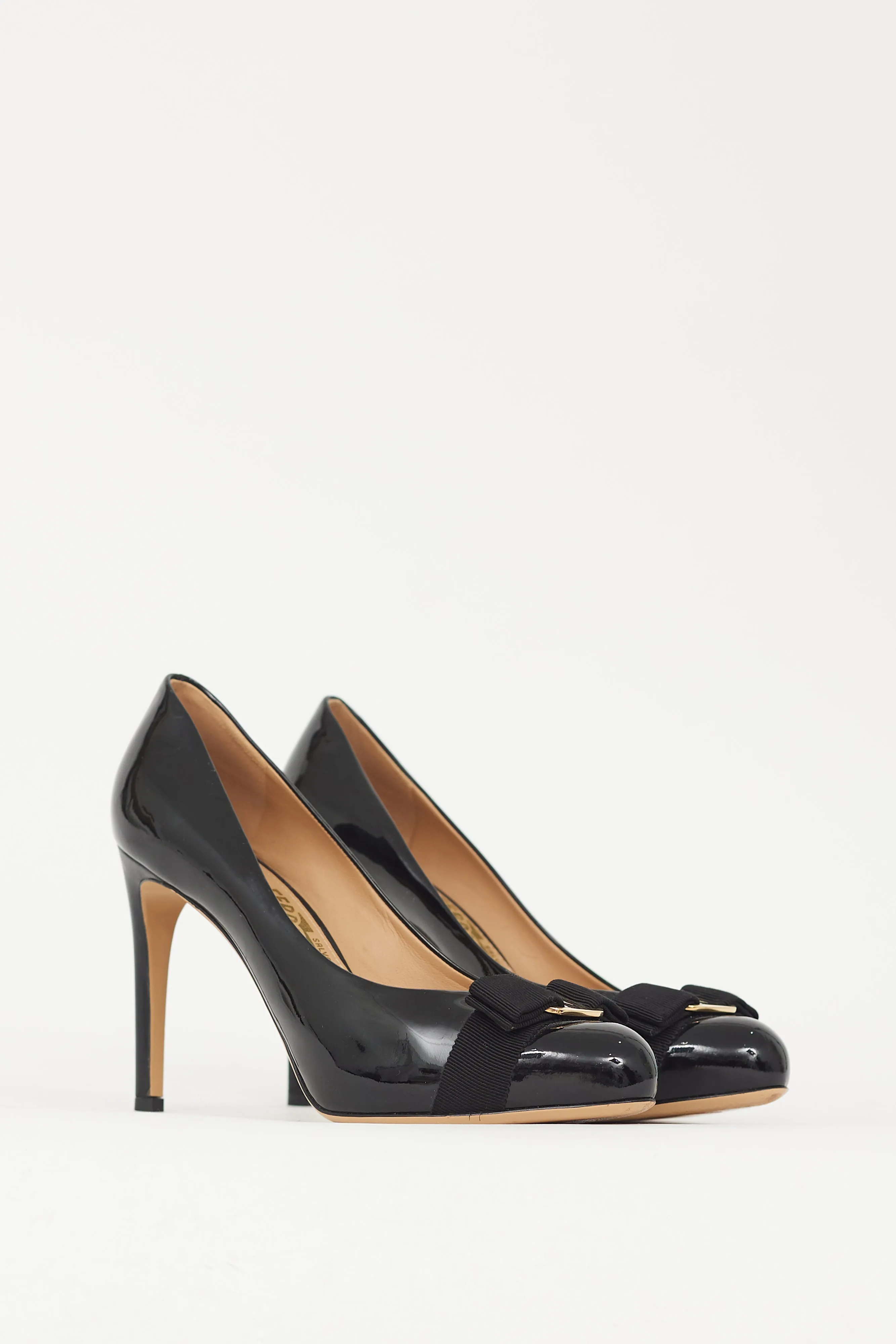 Black Patent Leather Pimpa Heel