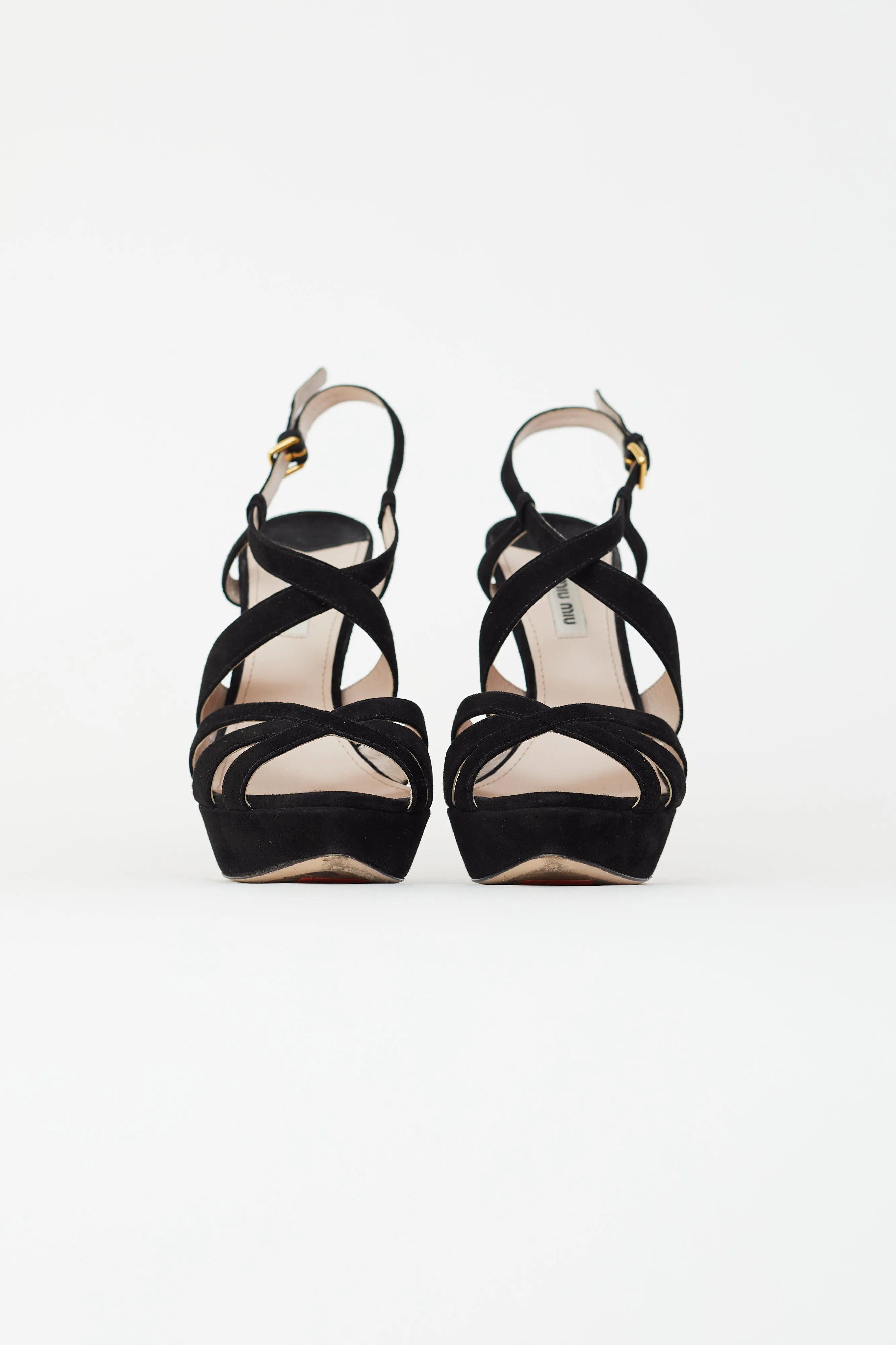 Black Suede Strappy Heel