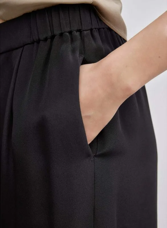 Black Trimmed Flared Trouser