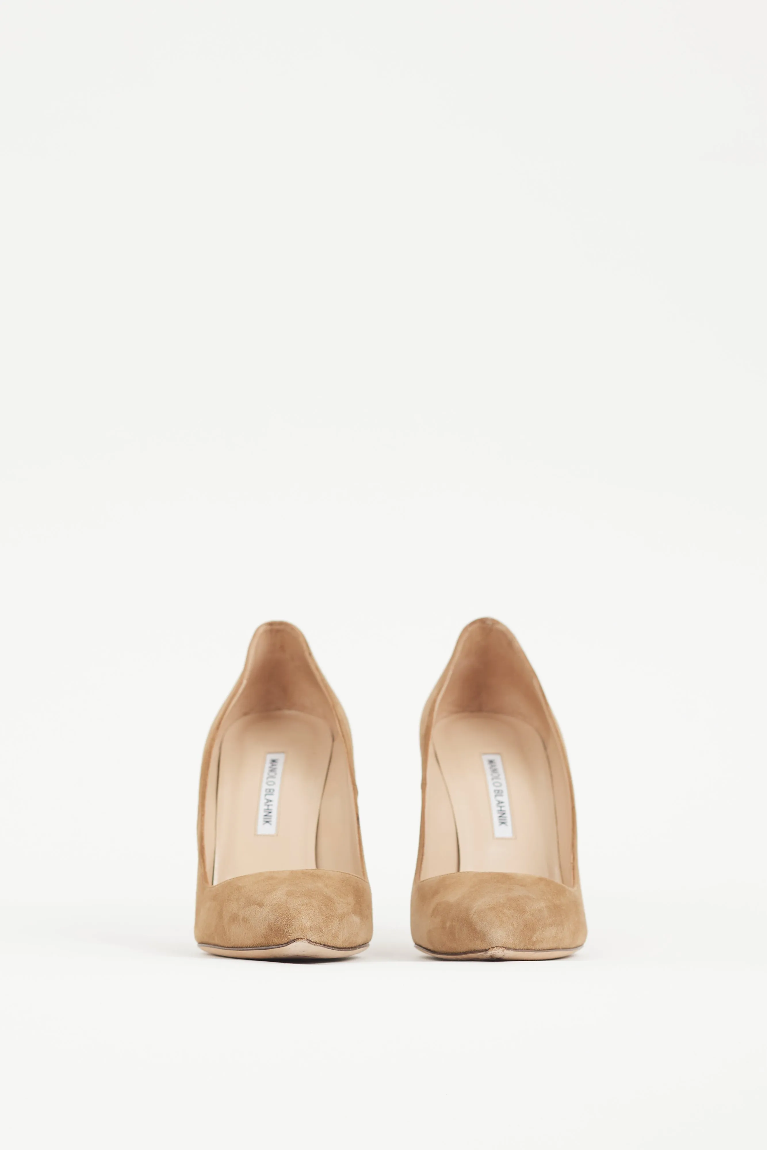 Brown Suede BB Pointed Heel