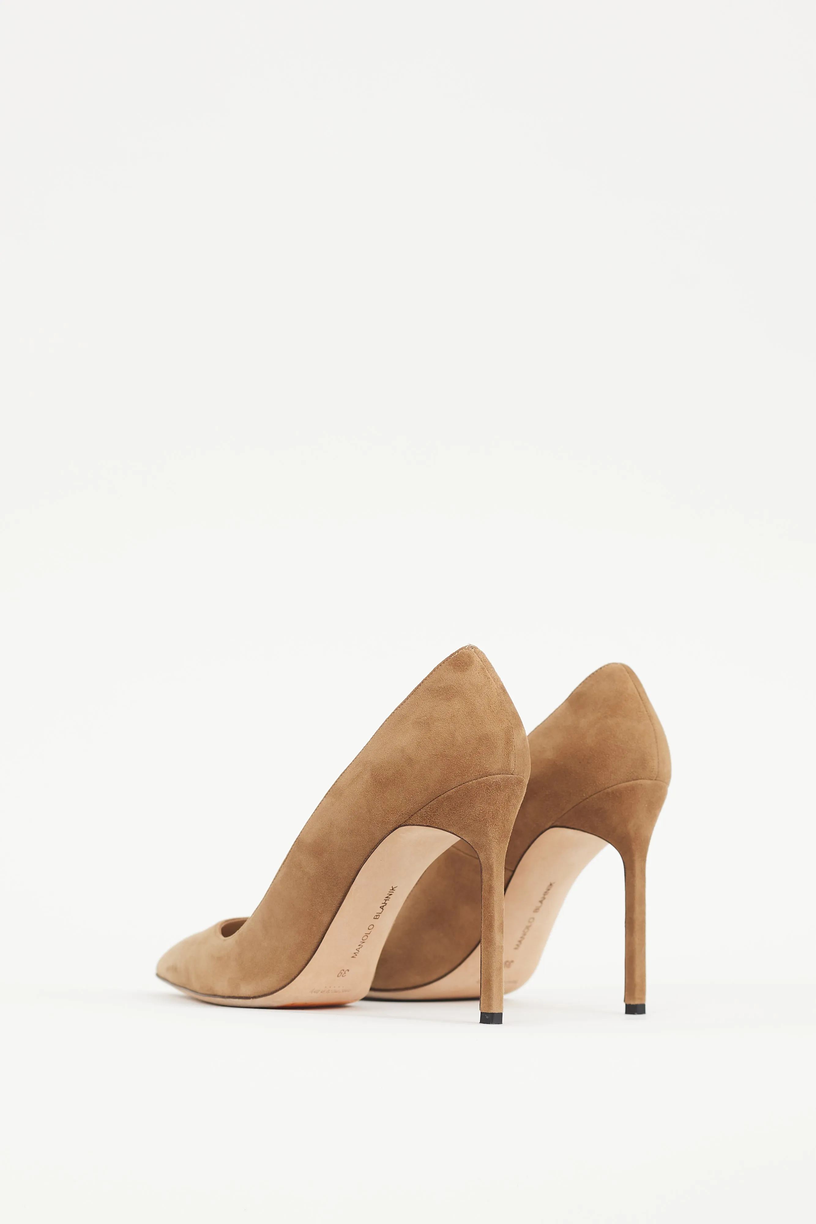 Brown Suede BB Pointed Heel