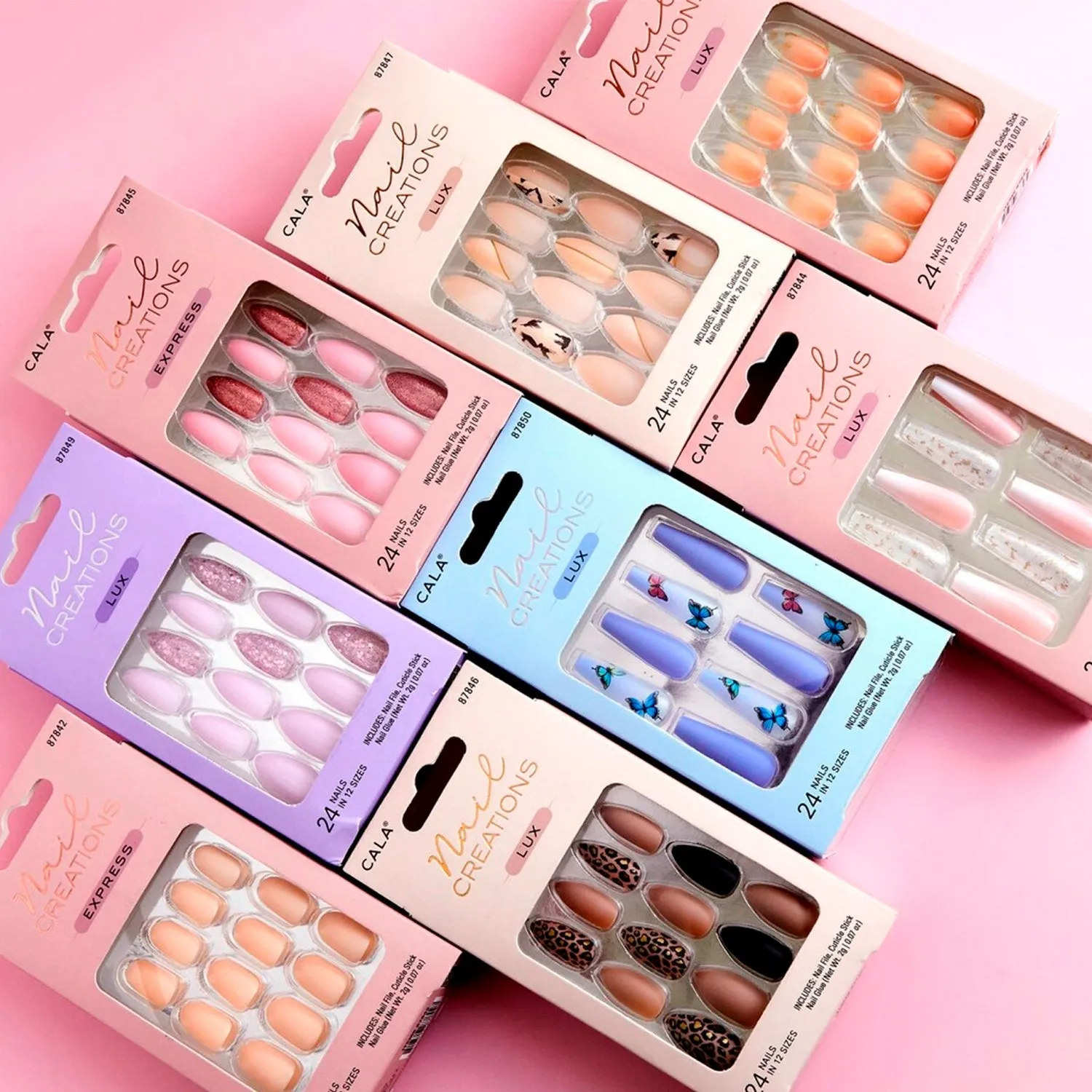 Cala Nail Creations Lux Stiletto 24 Nails