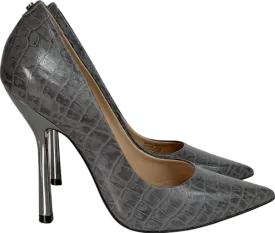 Carvela Grey Snaked Skinned Patterned Stiletto Heels UK 4 EU 37 👠