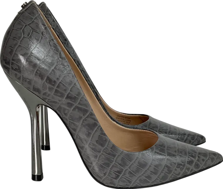 Carvela Grey Snaked Skinned Patterned Stiletto Heels UK 4 EU 37 👠