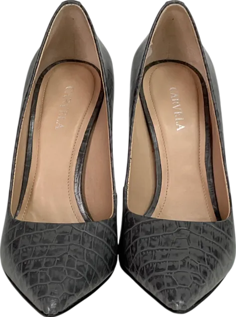 Carvela Grey Snaked Skinned Patterned Stiletto Heels UK 4 EU 37 👠