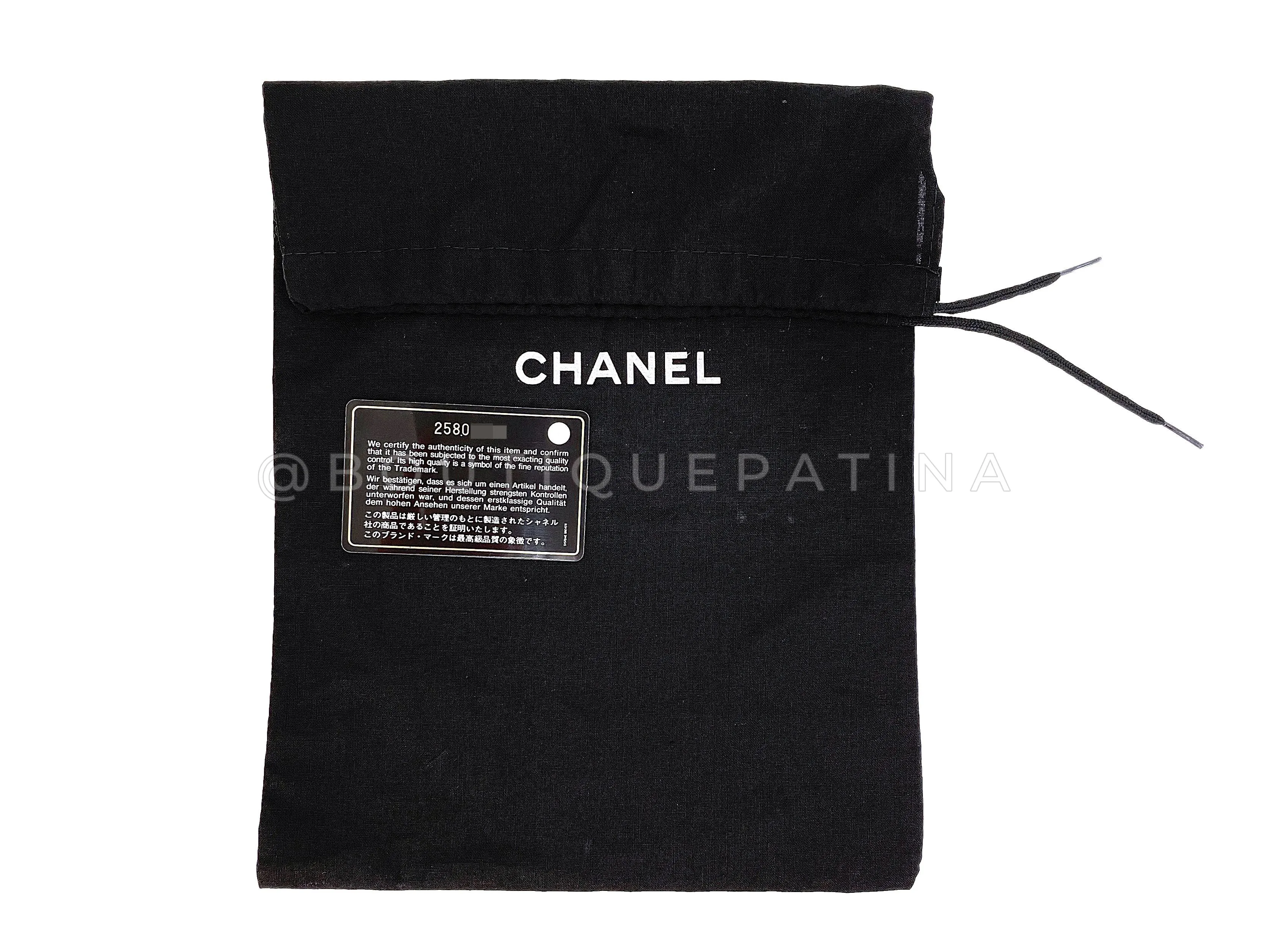 Chanel 18S Distressed Gold Crumpled Calf Patent Chevron Square Mini Flap Bag