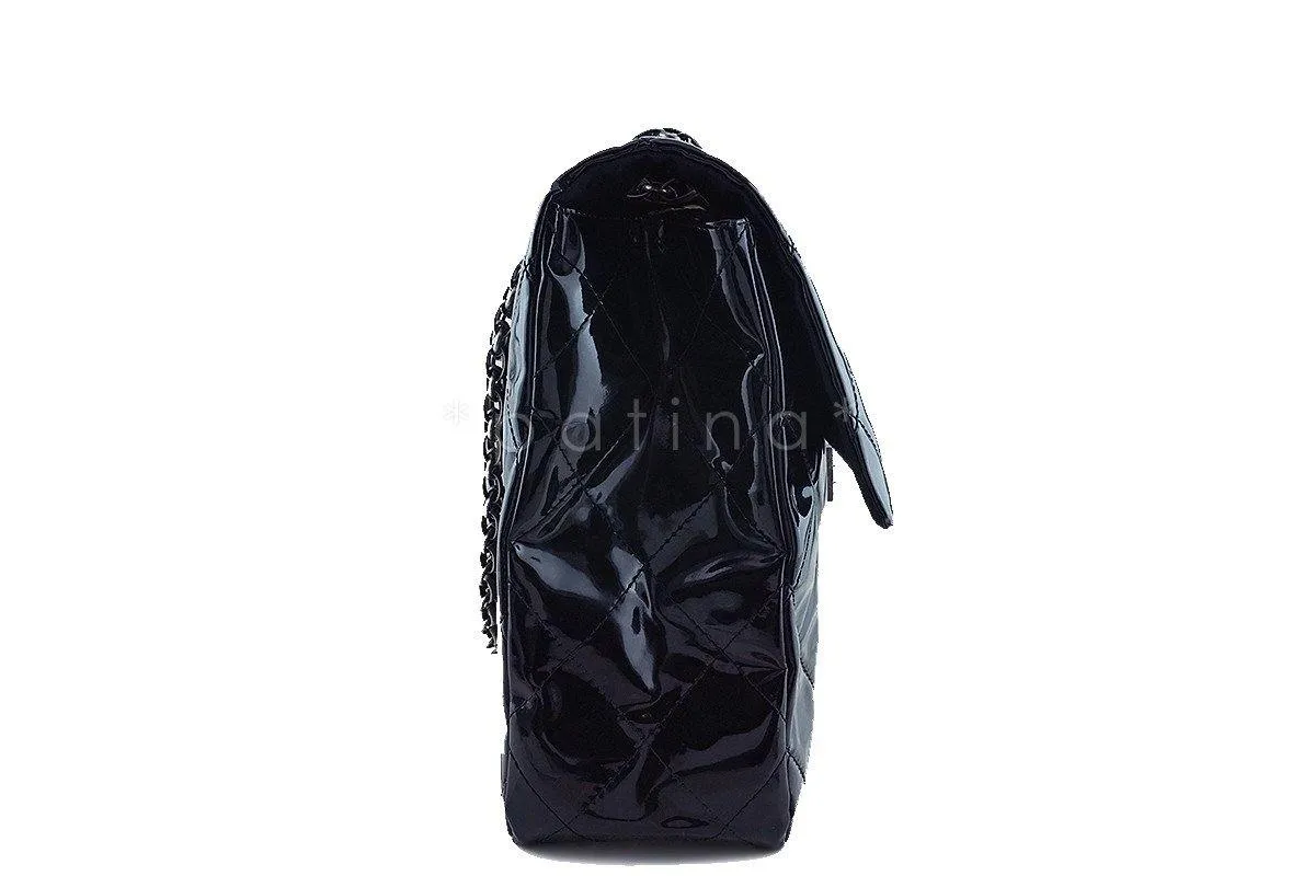Chanel Black 19in. Black Gigantic Jumbo XXL Reissue Flap Bag