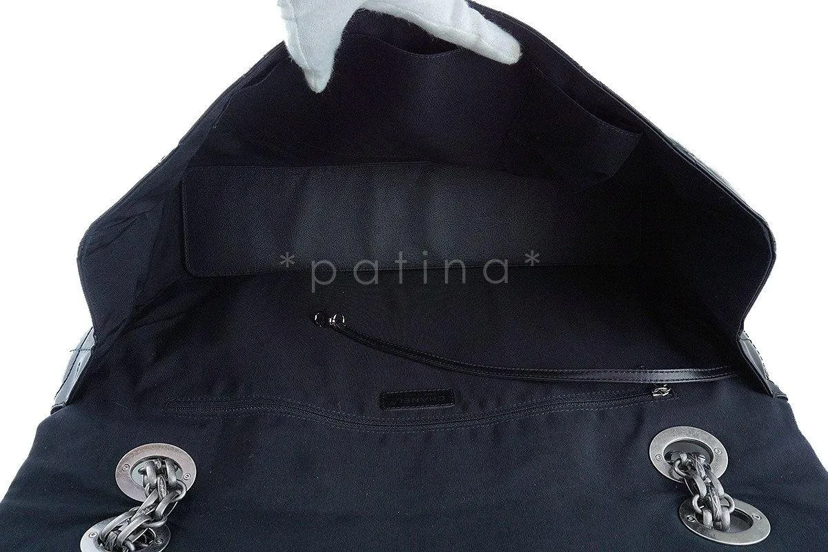 Chanel Black 19in. Black Gigantic Jumbo XXL Reissue Flap Bag