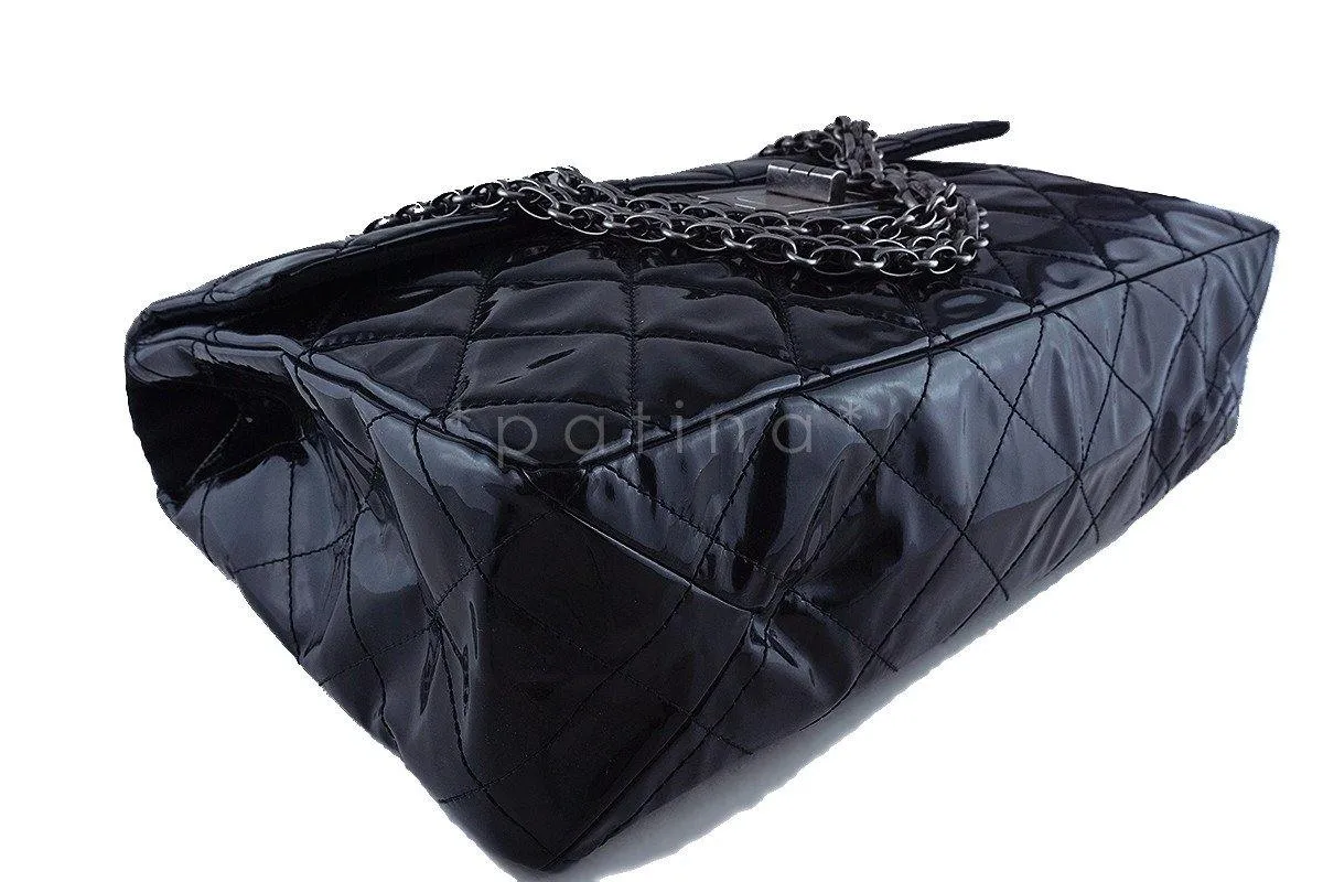 Chanel Black 19in. Black Gigantic Jumbo XXL Reissue Flap Bag