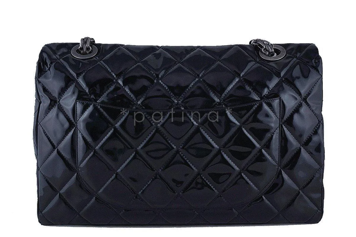 Chanel Black 19in. Black Gigantic Jumbo XXL Reissue Flap Bag