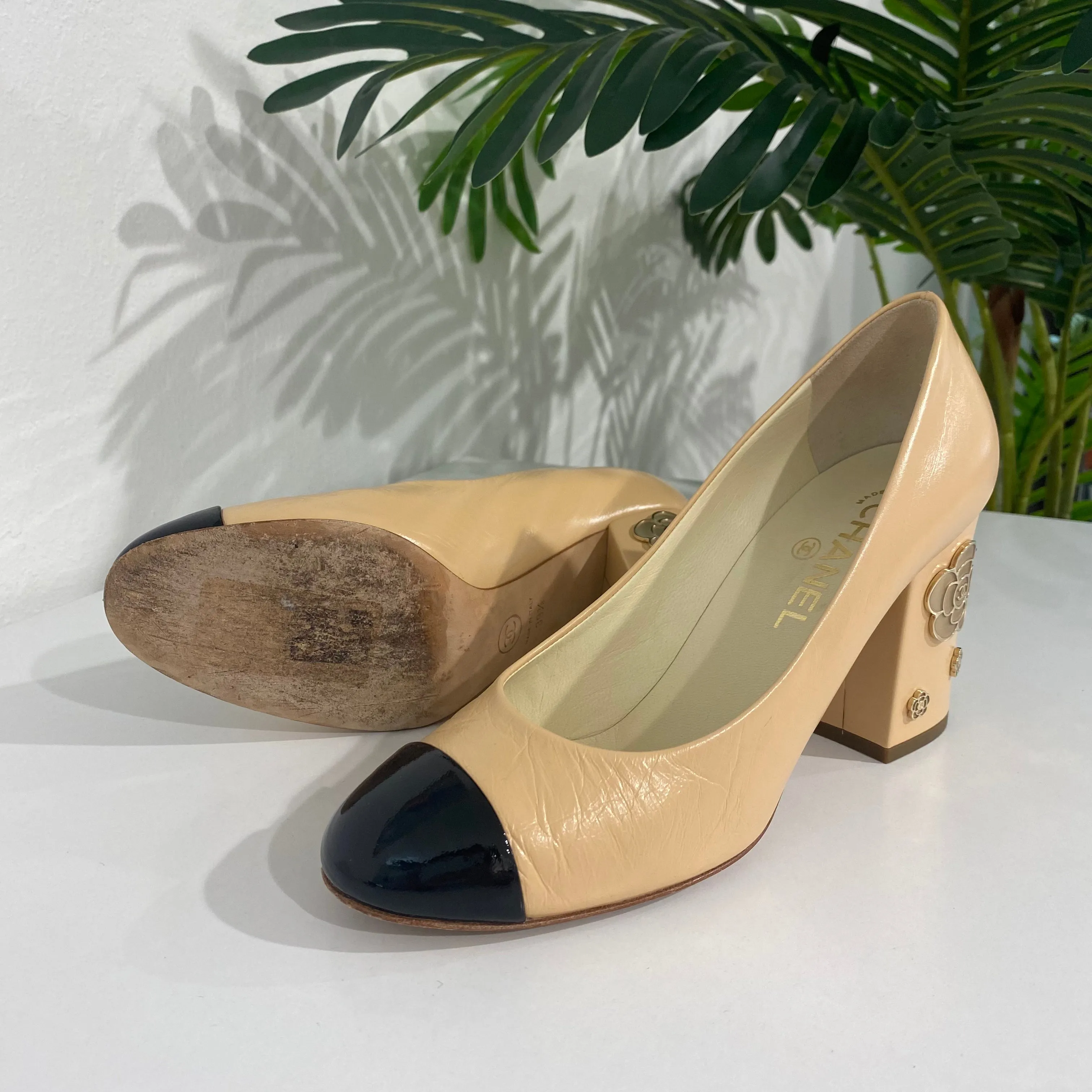 Chanel Camellia Heels