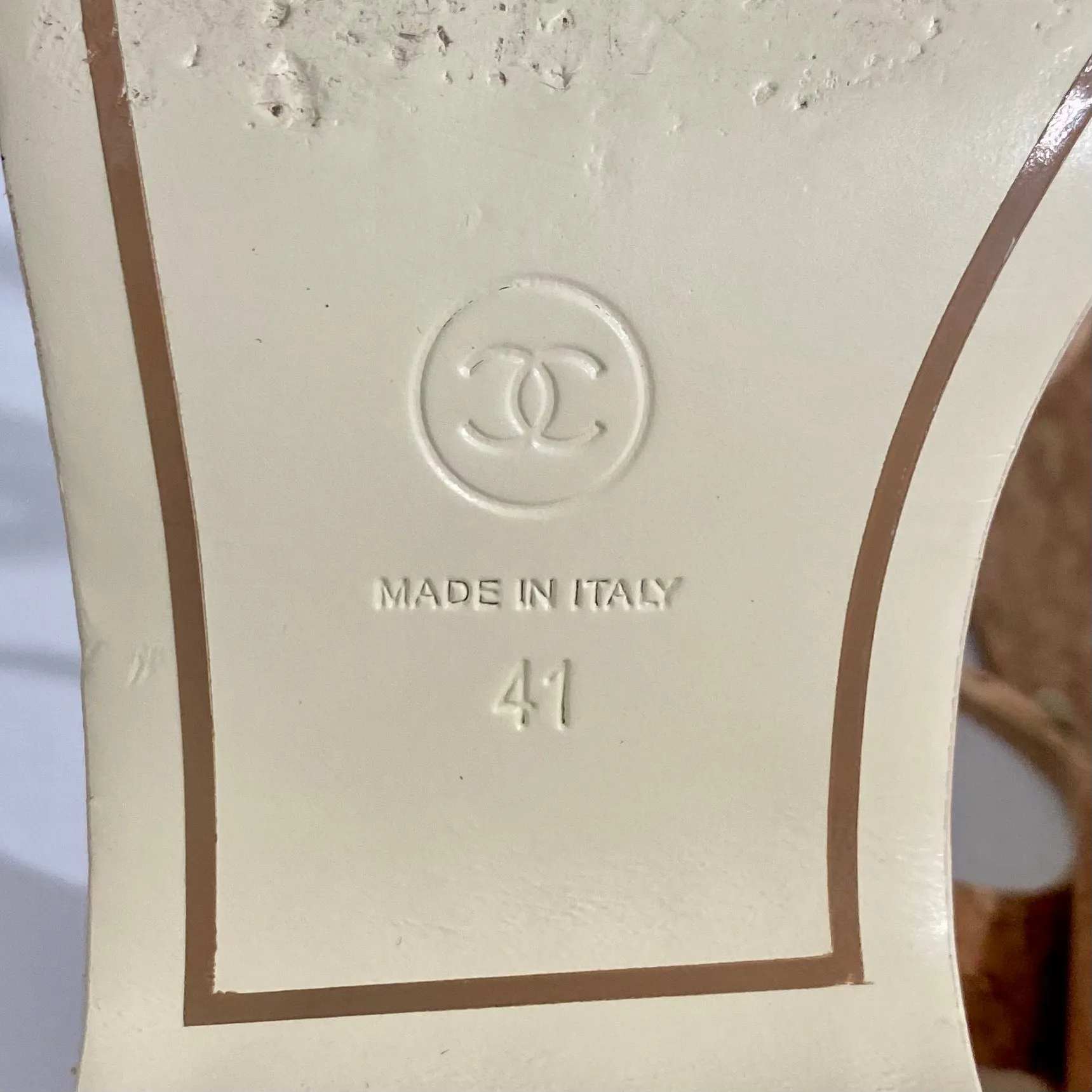 Chanel Cork Platform Sandals