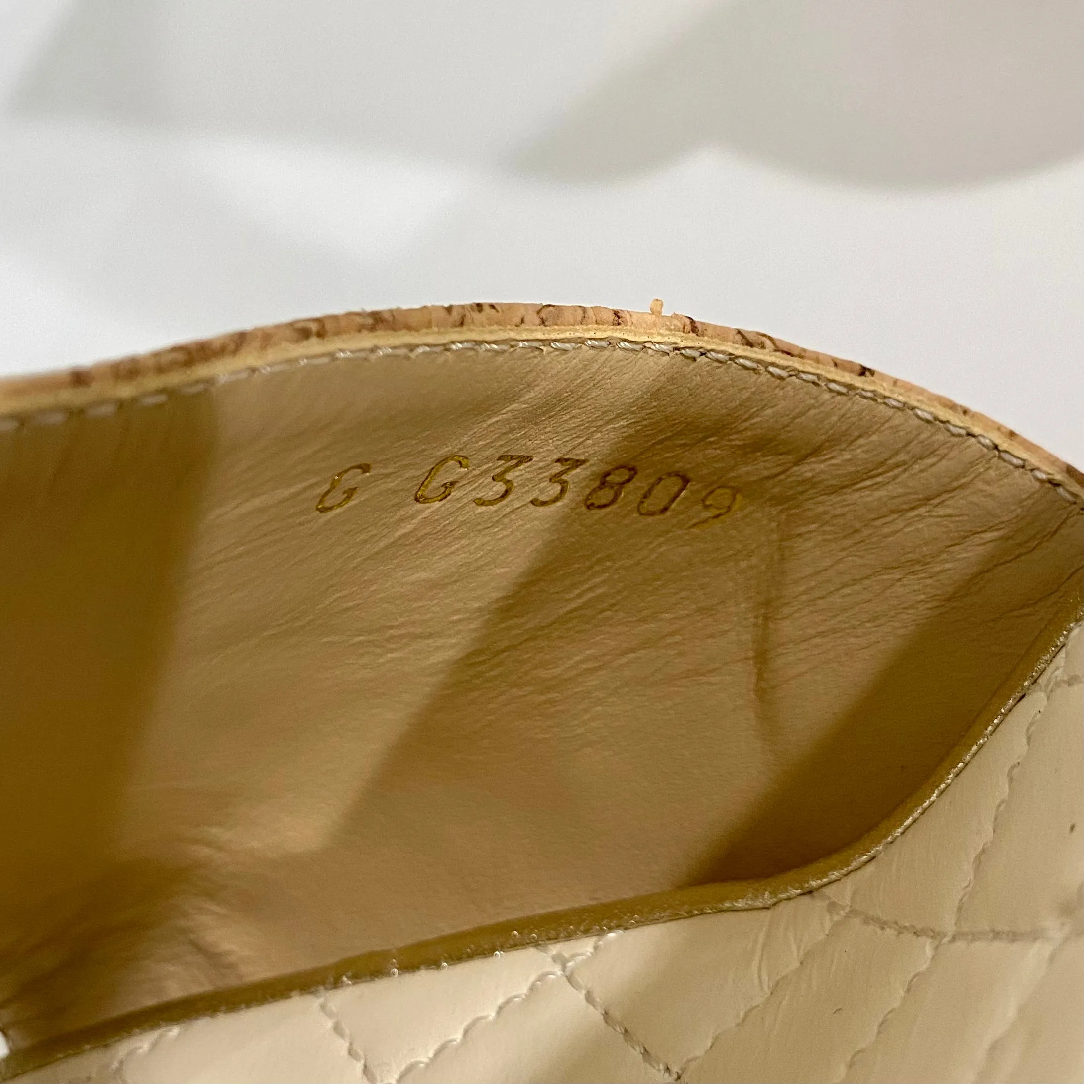 Chanel Cork Platform Sandals