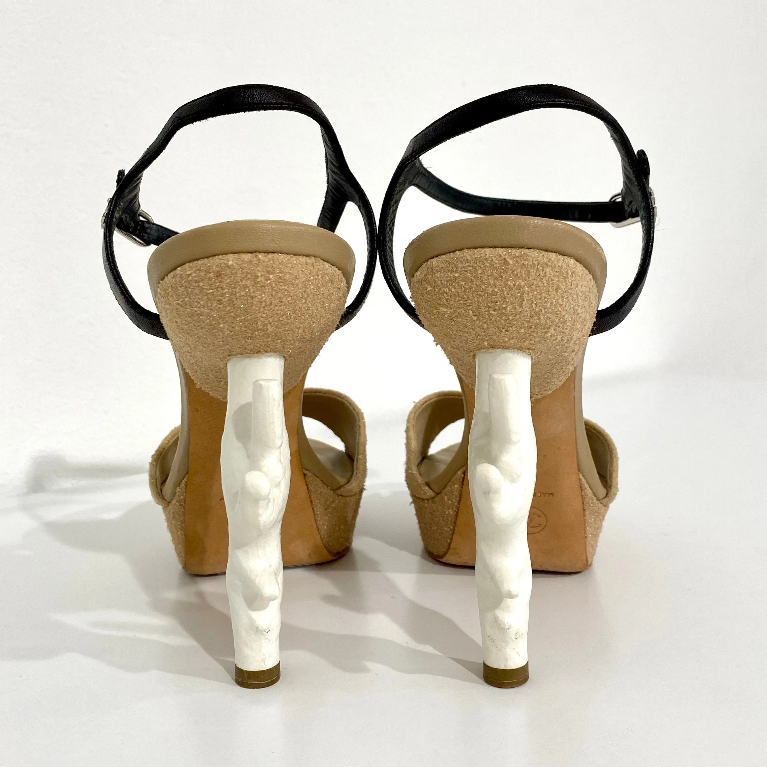 Chanel Sand & Coral Heels