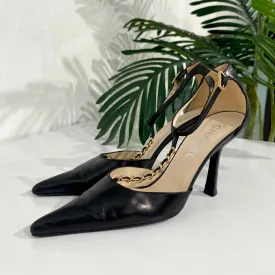 Chanel Vintage Chain Strap Heels