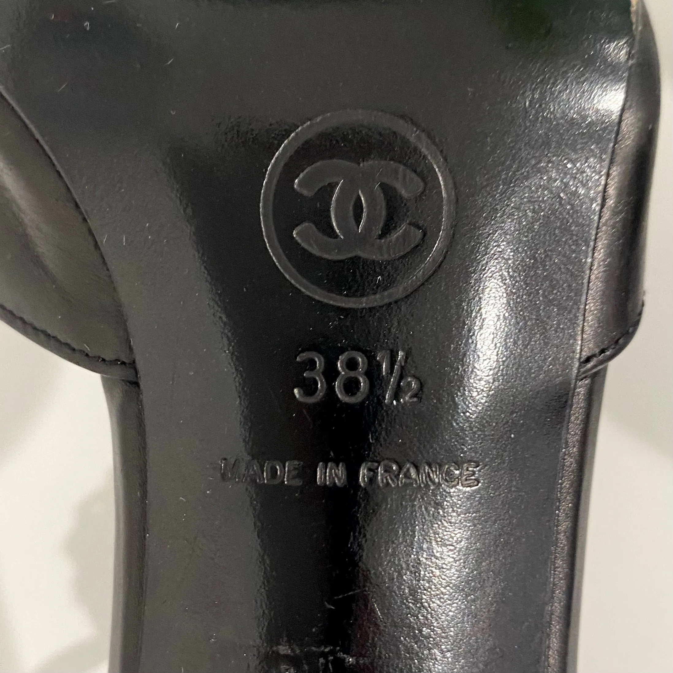 Chanel Vintage Chain Strap Heels