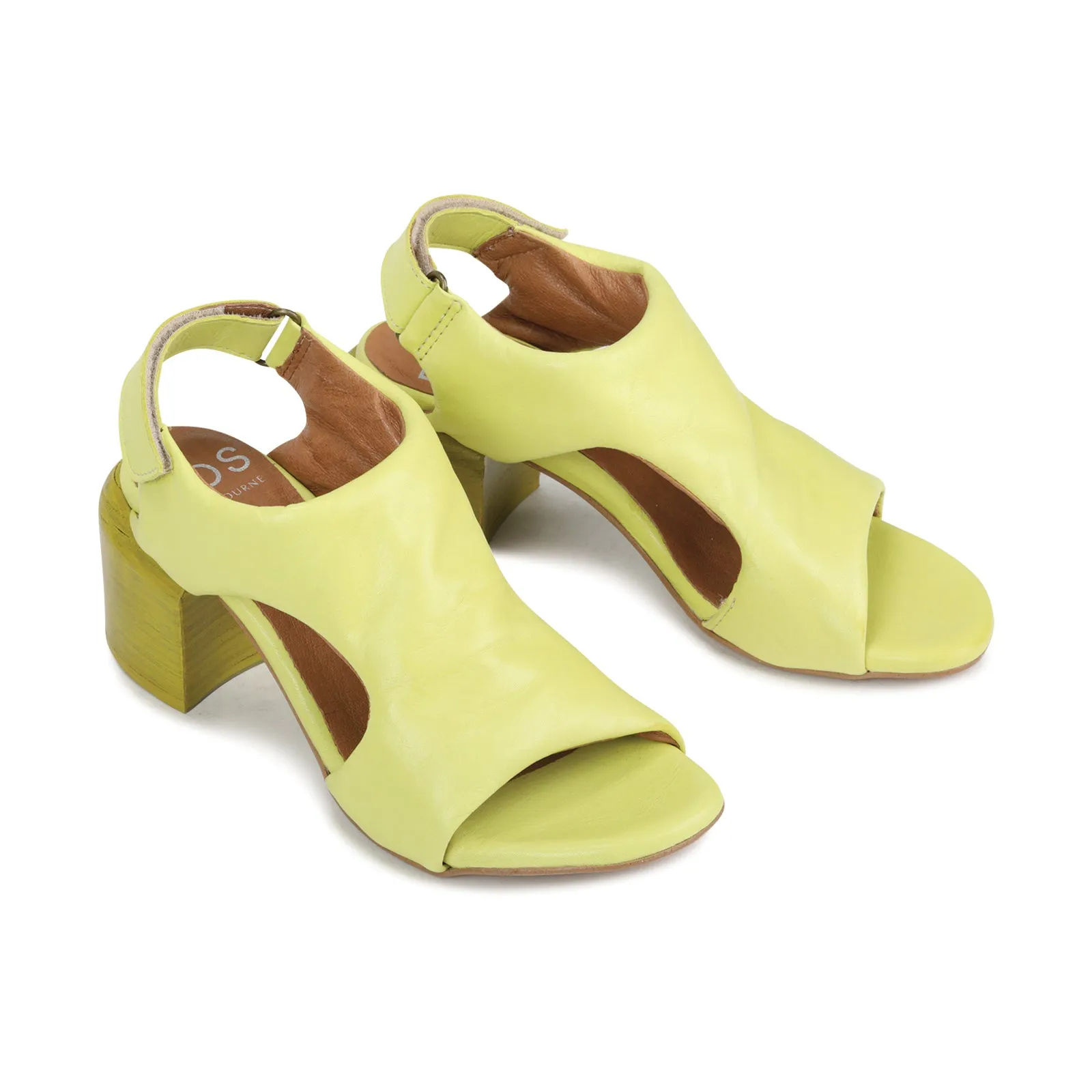 CHARICE BLOCK HEEL SANDAL LEATHER