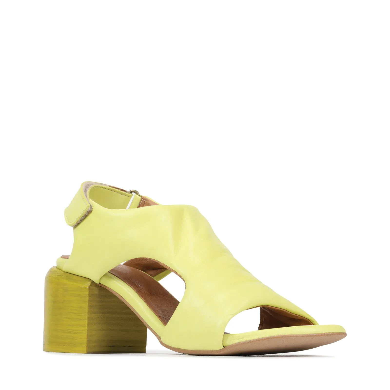 CHARICE BLOCK HEEL SANDAL LEATHER