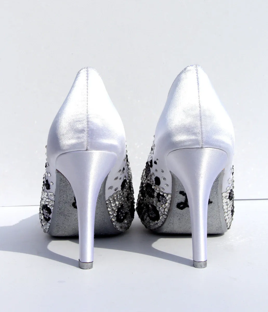 Crystal Leopard Wedding Heels