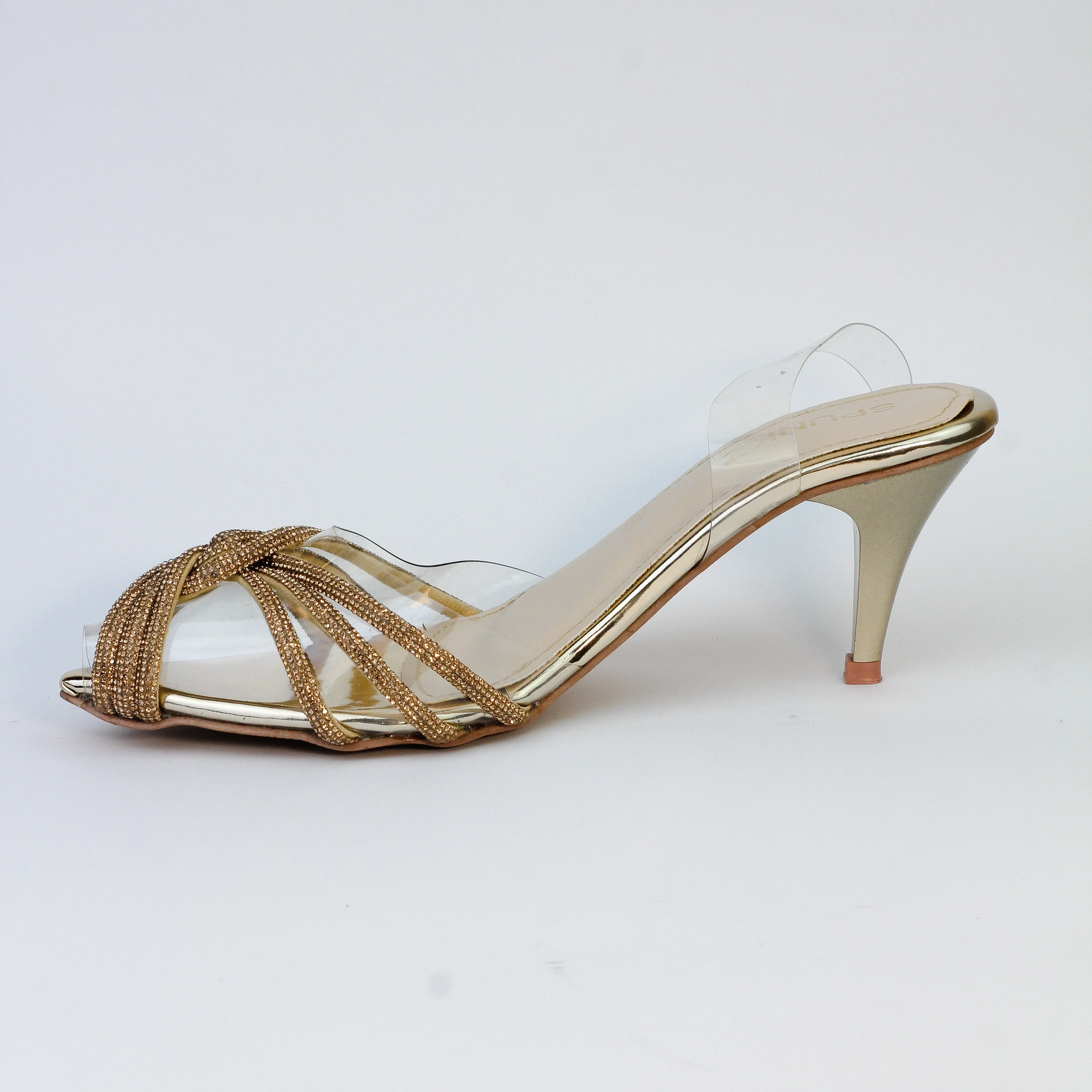Diva Pointed Toe Bling Rhinestone-embellished Twisted Sandals