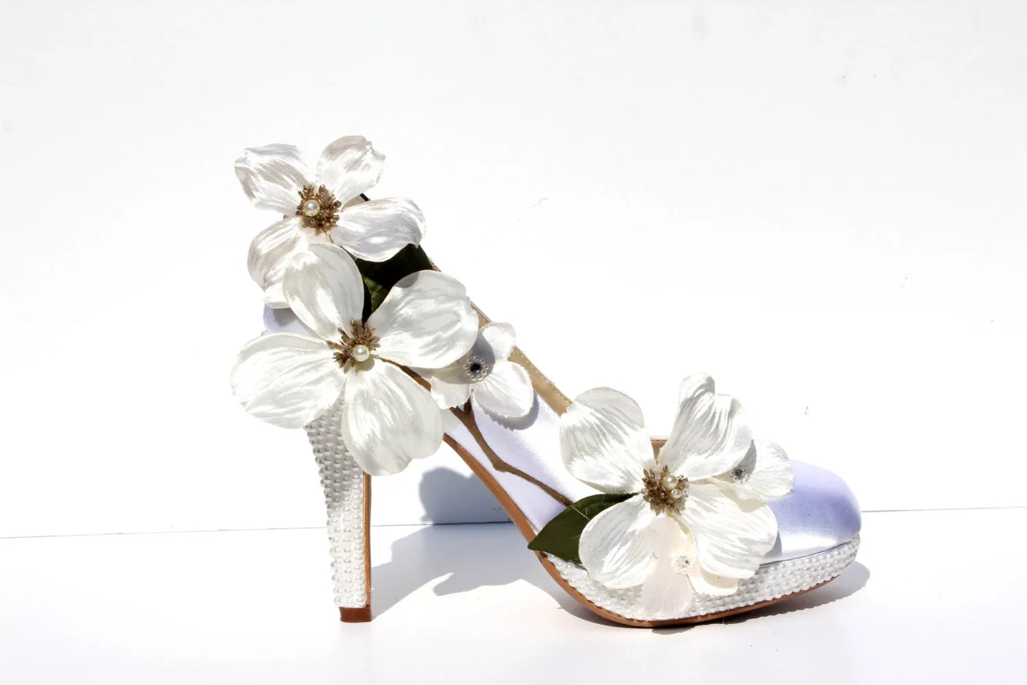 Dogwood Flower Bridal Heel