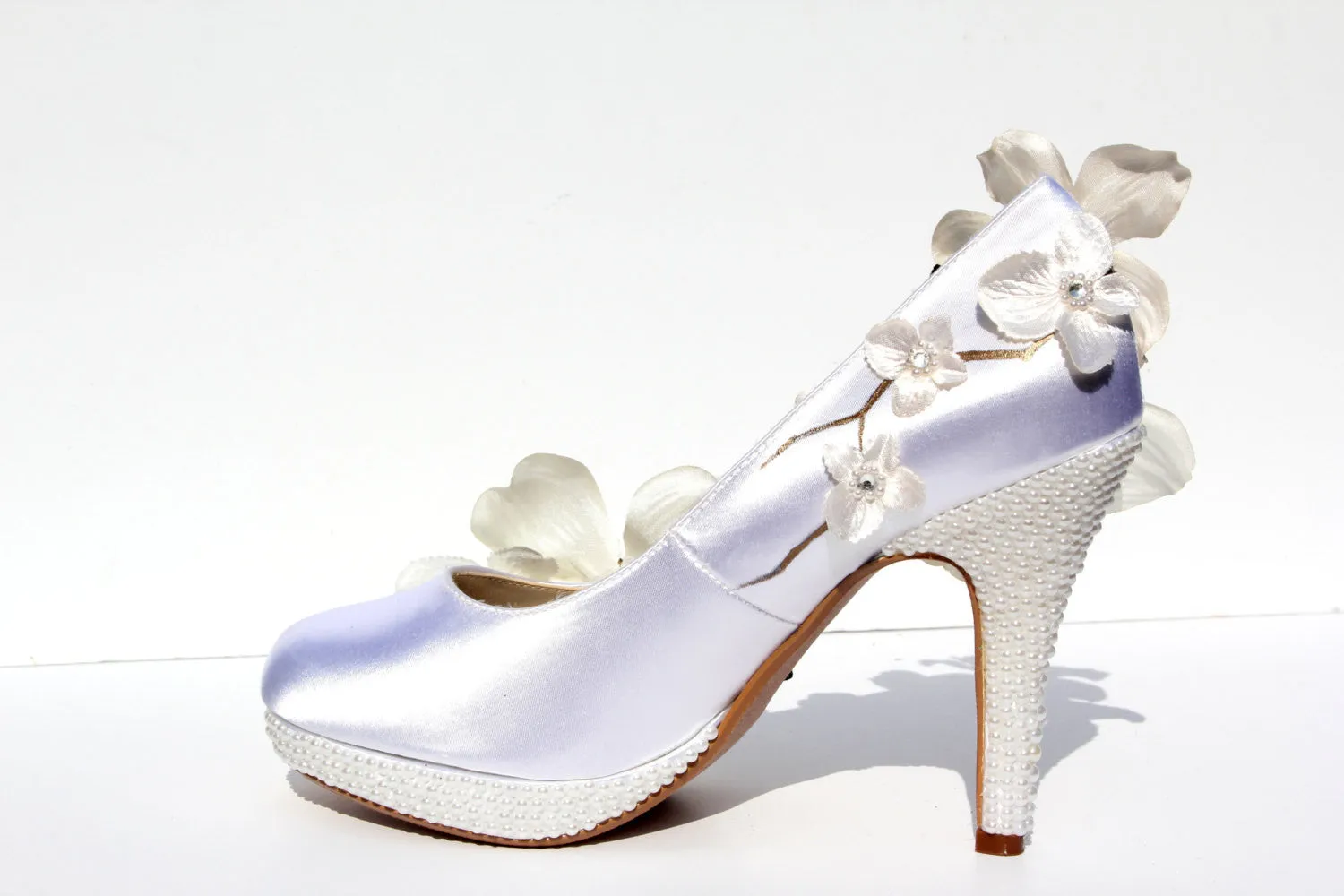 Dogwood Flower Bridal Heel