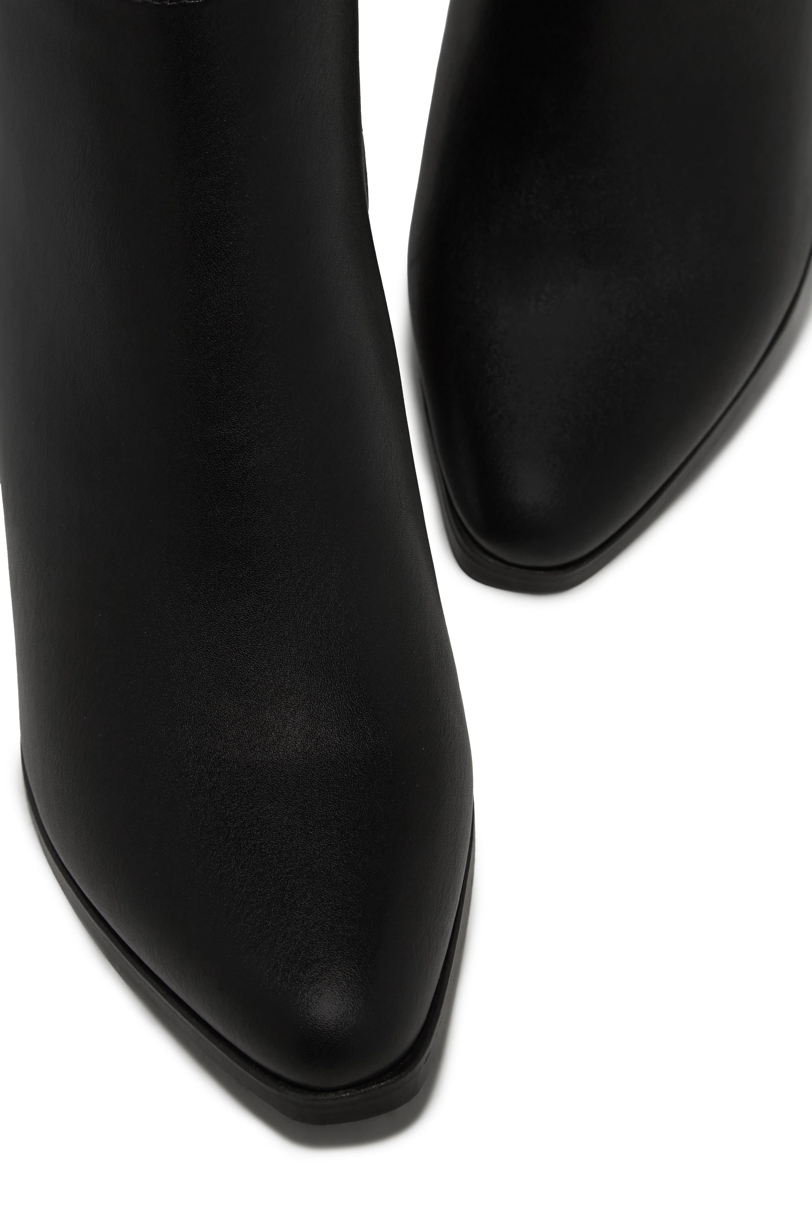 Draya Wide Fit Block Heel Boots - Black