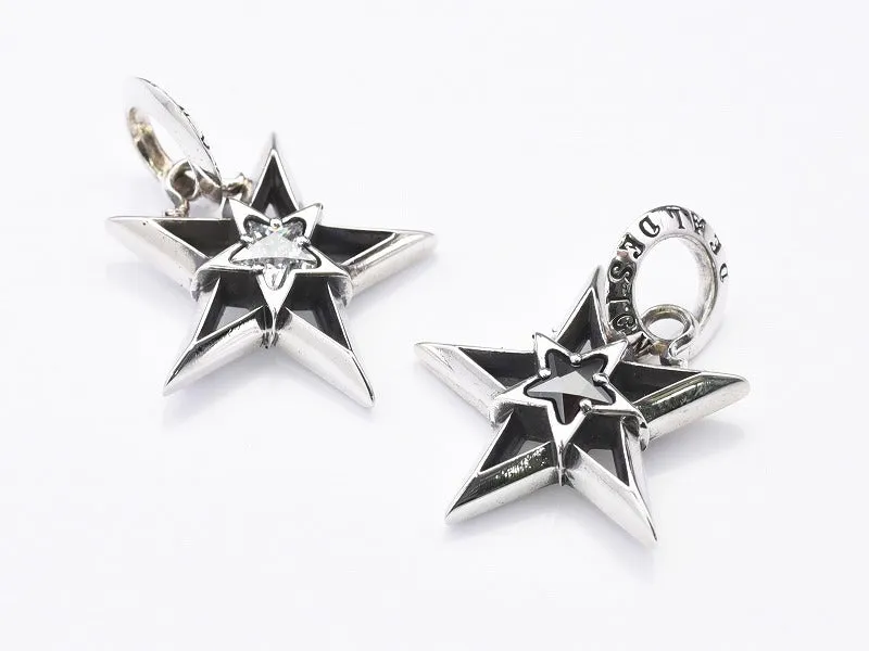 Drop Star Pendant Top with Stone