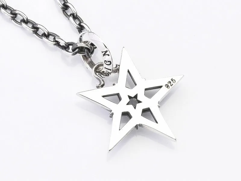 Drop Star Pendant Top with Stone